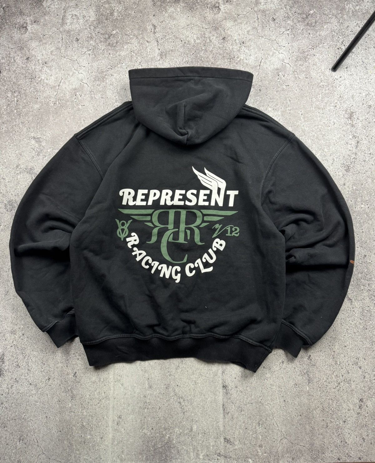 Represent Clo. Represent Owners Racing Club Faded Boxy Hoodie Y2K Size US M / EU 48-50 / 2 - 1 Thumbnail