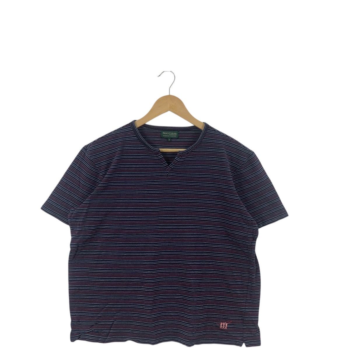 Henry Cotton's HENRY COTTONS Homewear Collection Striped Tee Shirt Top Size M / US 6-8 / IT 42-44 - 4 Thumbnail