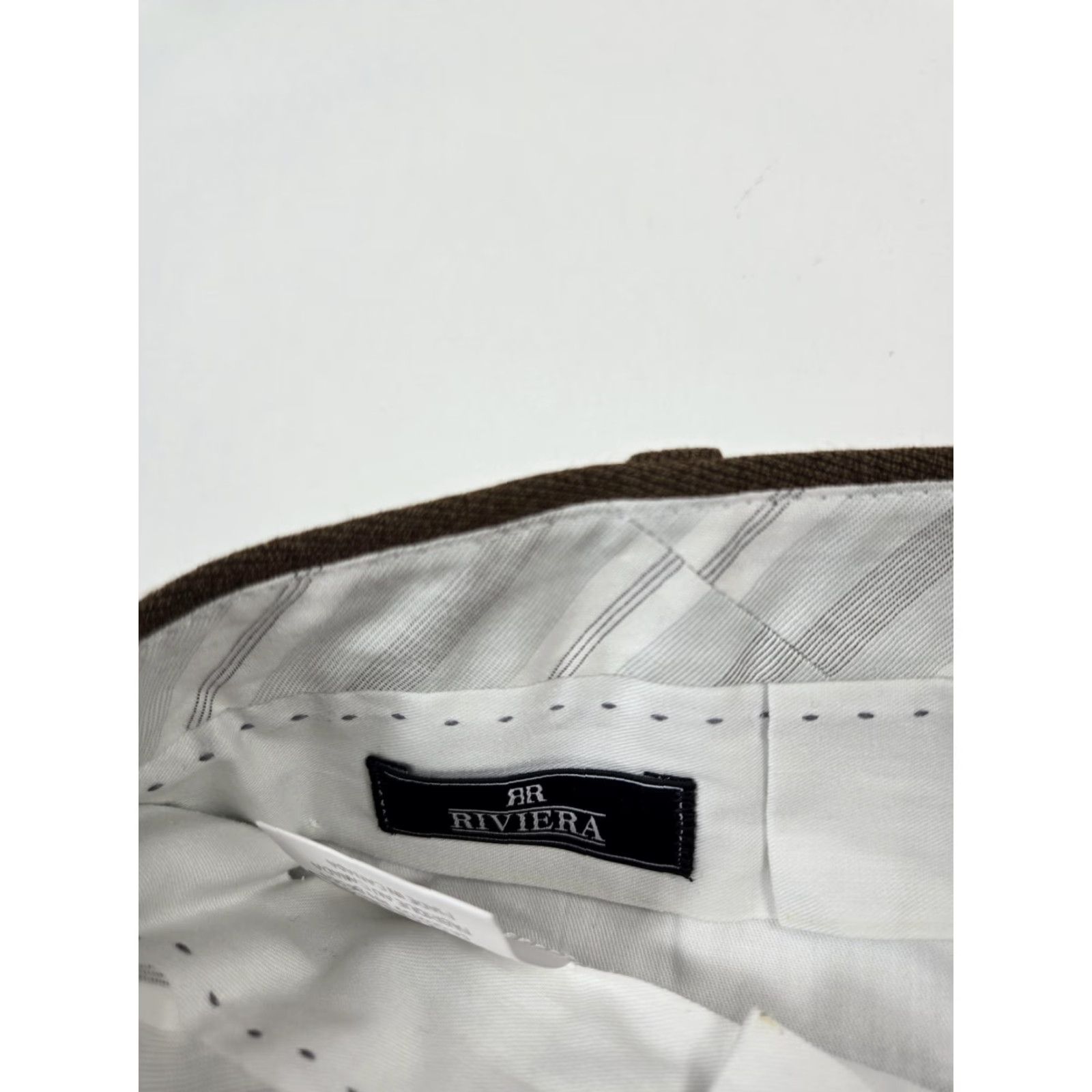 Rivieras Riviera Alfio Wool Dress Pants Mens 40x34 Brown Unhemmed Made In Canada Trousers Wool Dress Pants Men Brown Alfio Canada Unhemmed 40x36 Bis Size US 40 / EU 56 - 4 Thumbnail