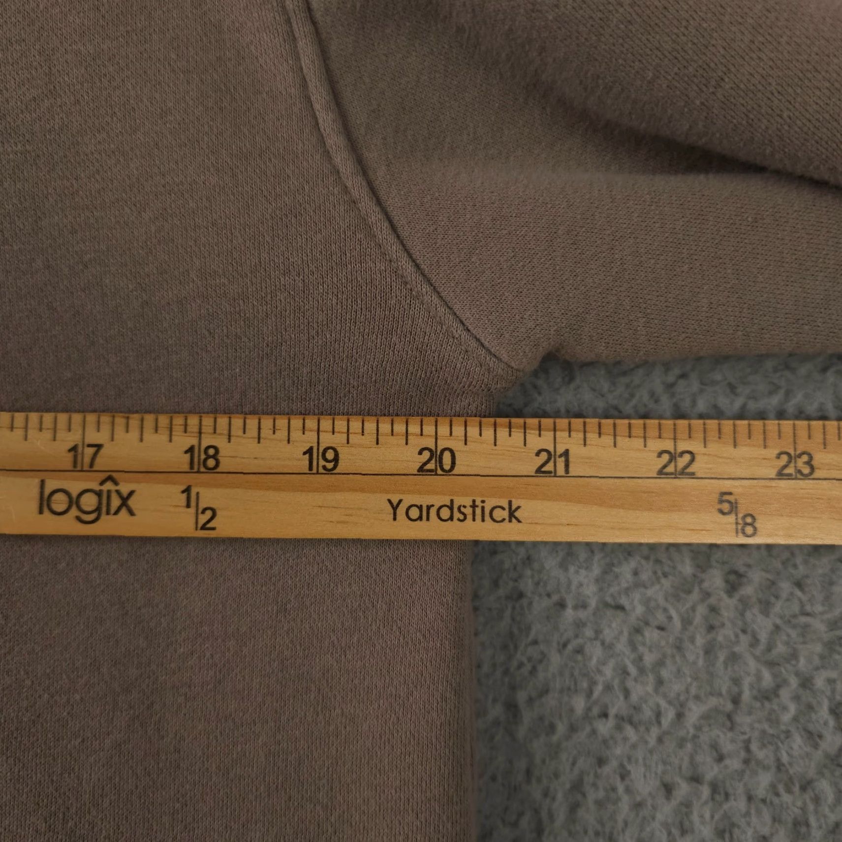 Abercrombie & Fitch Abercrombie & Fitch Hoodie Mens S Beige Essential Popover Logo NYC Sweatshirt Cute Logo Embroidered Cotton Polyester Fleece Mock Neck Pullover Size US S / EU 44-46 / 1 - 5 Thumbnail