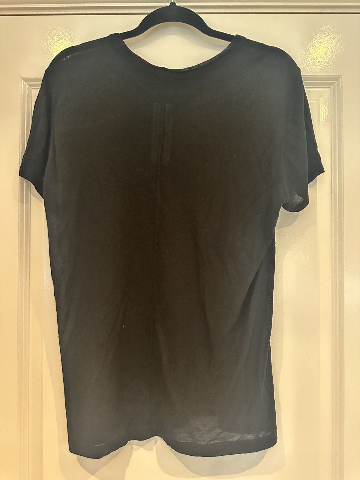 Rick Owens Rick Owen's Silk Blend Black T Shirt Size US S / EU 44-46 / 1 - 2 Thumbnail