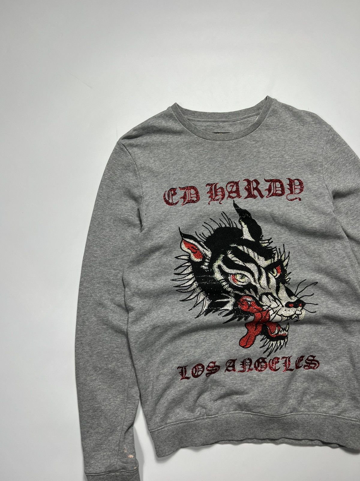 Ed Hardy Ed Hardy Big Bad Wolf Logo With Rhinestones Sweatshirt Size US S / EU 44-46 / 1 - 4 Thumbnail