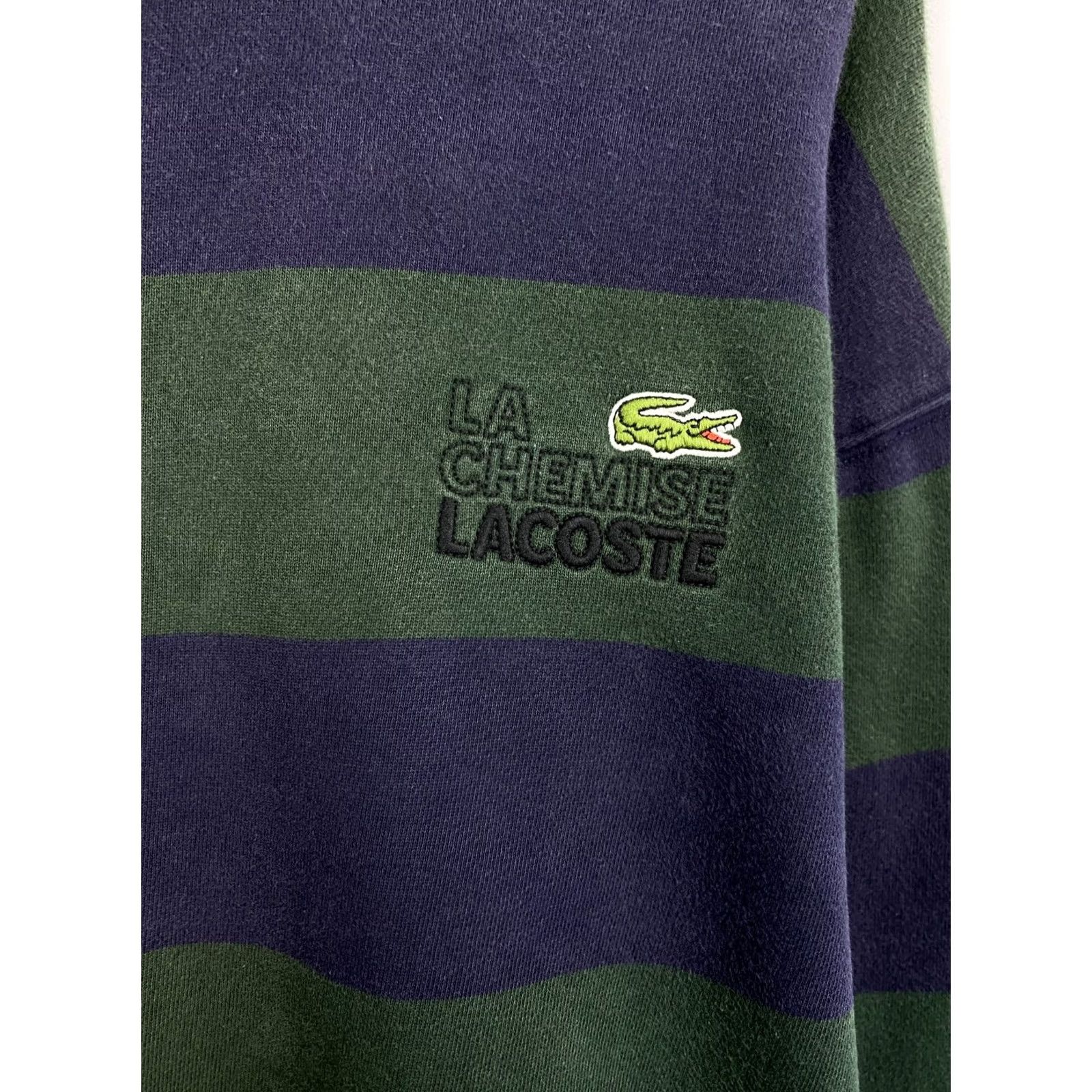Lacoste Lacoste Live Sweatshirt College Style Rare Retro Hype Y2K Multicolor Green/Dark Blue M/L Unisex Mens Sweatshirt Size US L / EU 52-54 / 3 - 4 Thumbnail