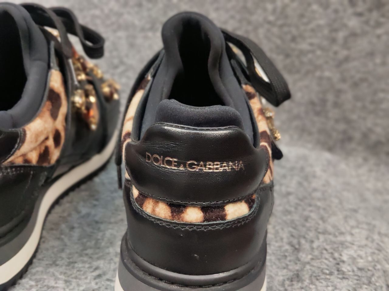 Dolce & Gabbana Dolce & Gabbana Leopard pattern stones velutto Sneakers Size US 9.5 / IT 39.5 - 10 Thumbnail