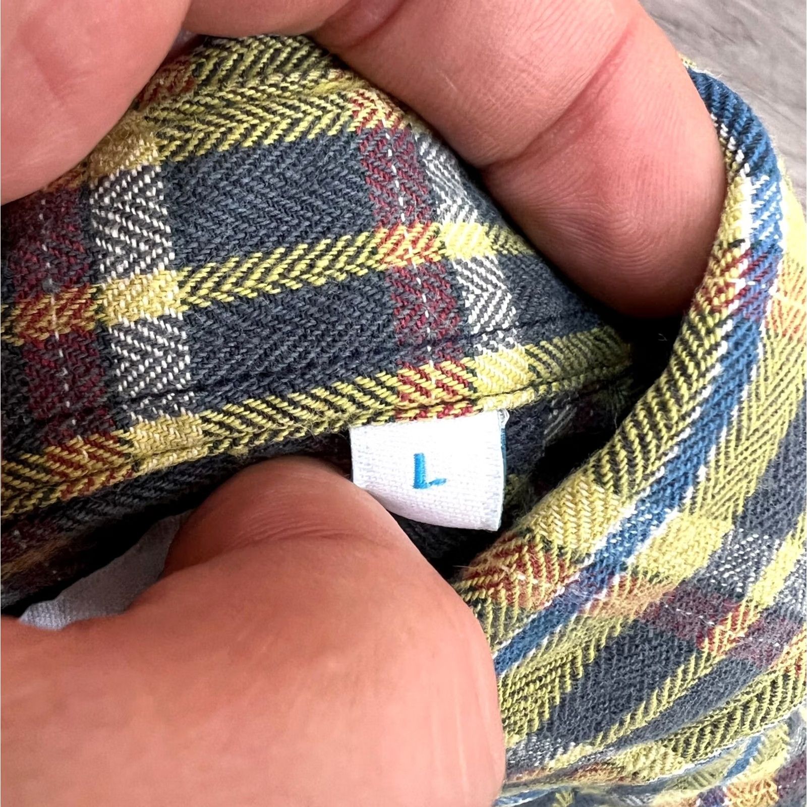 Yves Saint Laurent VINTAGE Saint Laurent Shirt Mens L Yves YSL Long Sleeve Check Men Size Size US L / EU 52-54 / 3 - 6 Thumbnail