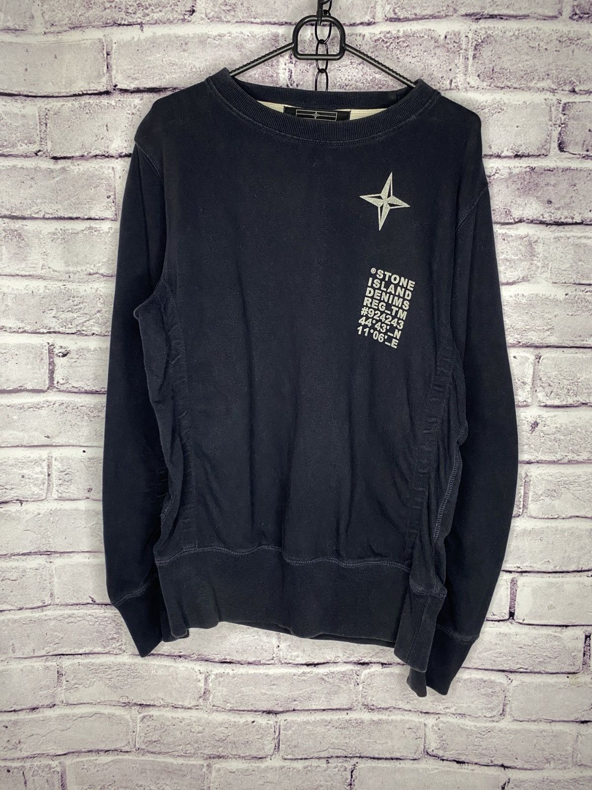 Mens Stone Island Denims Avant Gard Sweatshirt Luxury