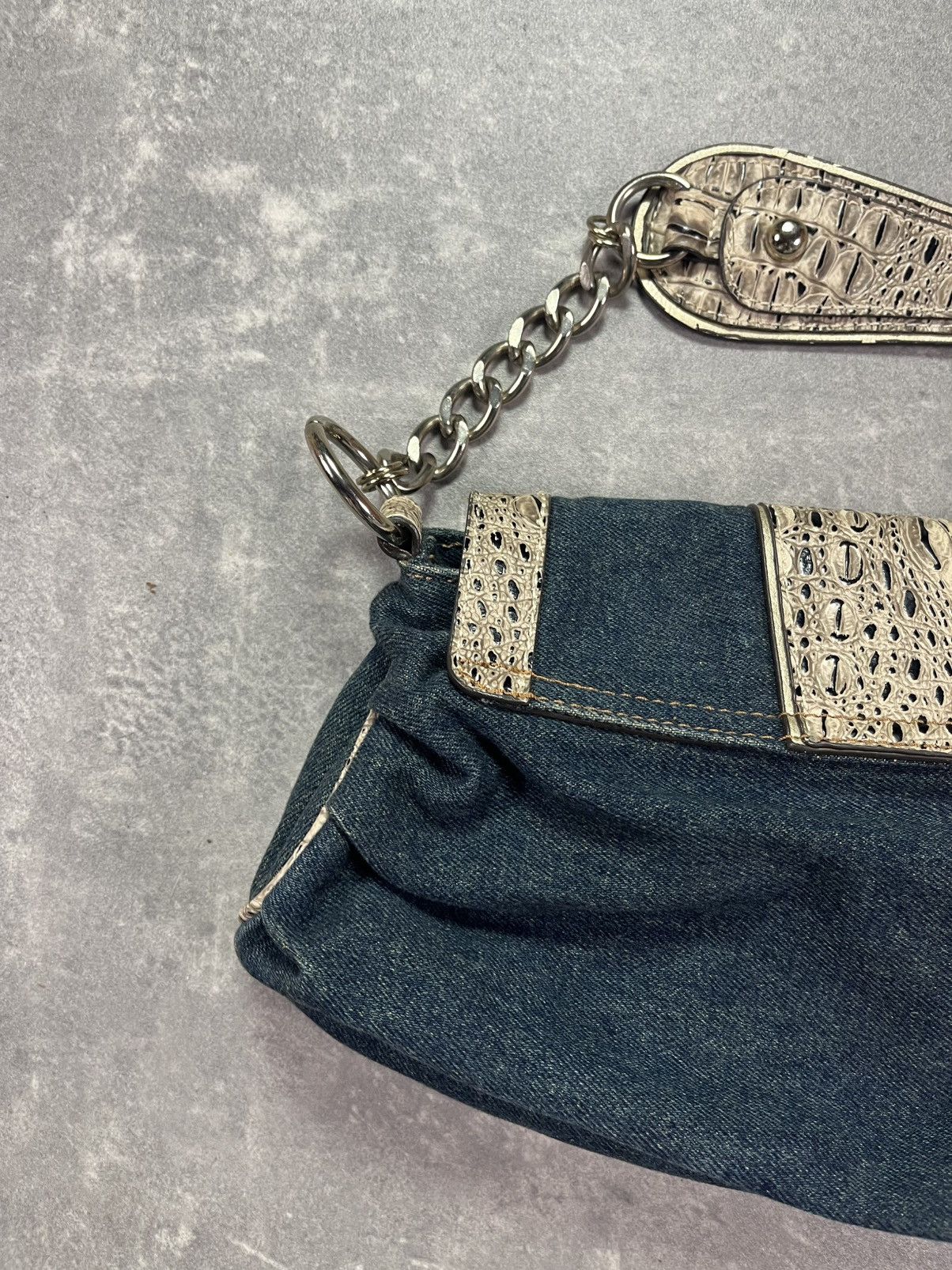 Guess 00s Guess Denim Buckle Y2K Bag Size ONE SIZE - 15 Thumbnail