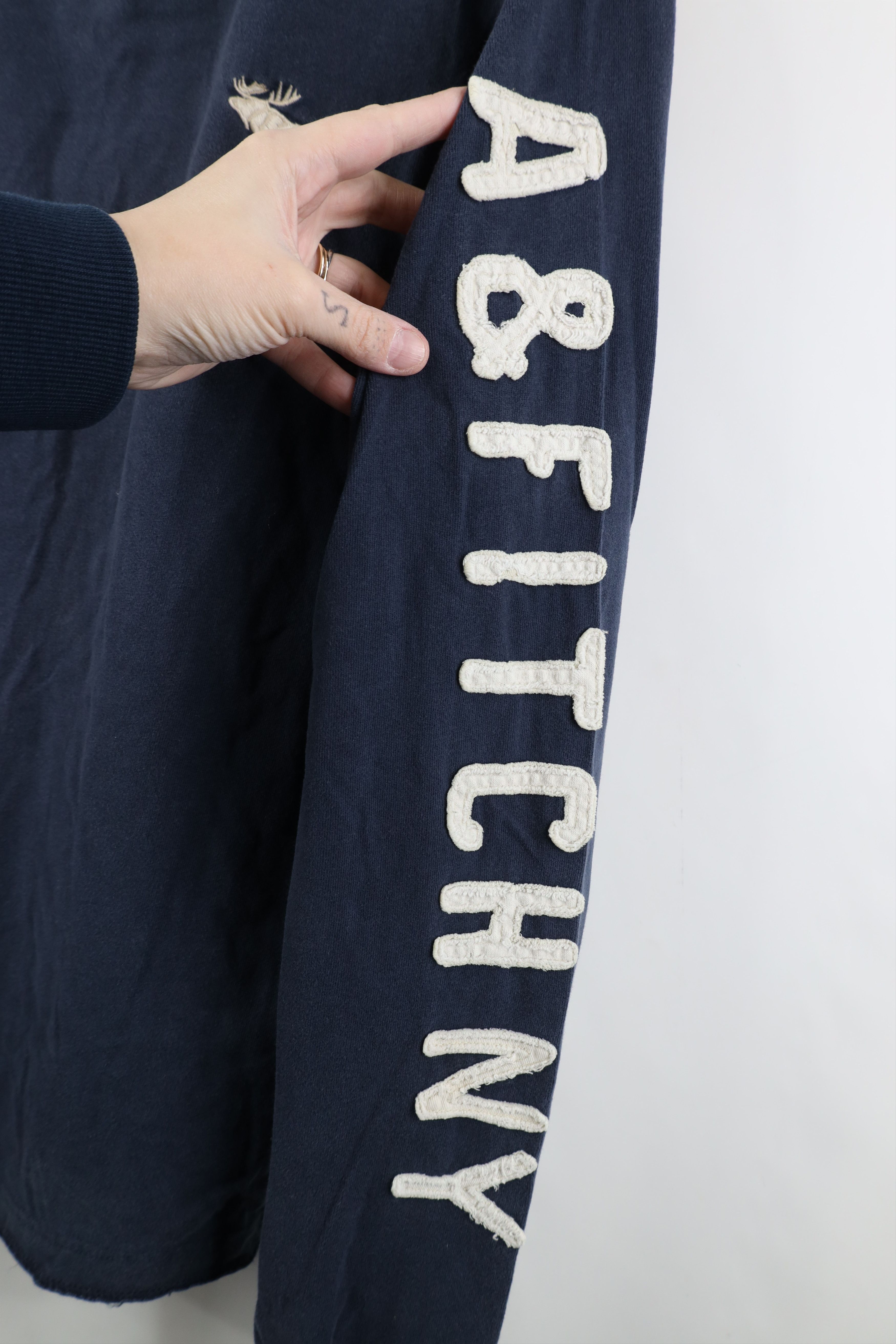 Abercrombie & Fitch Vintage Y2K Abercrombie & Fitch Long Sleeve T-Shirt Blue Size US L / EU 52-54 / 3 - 5 Thumbnail