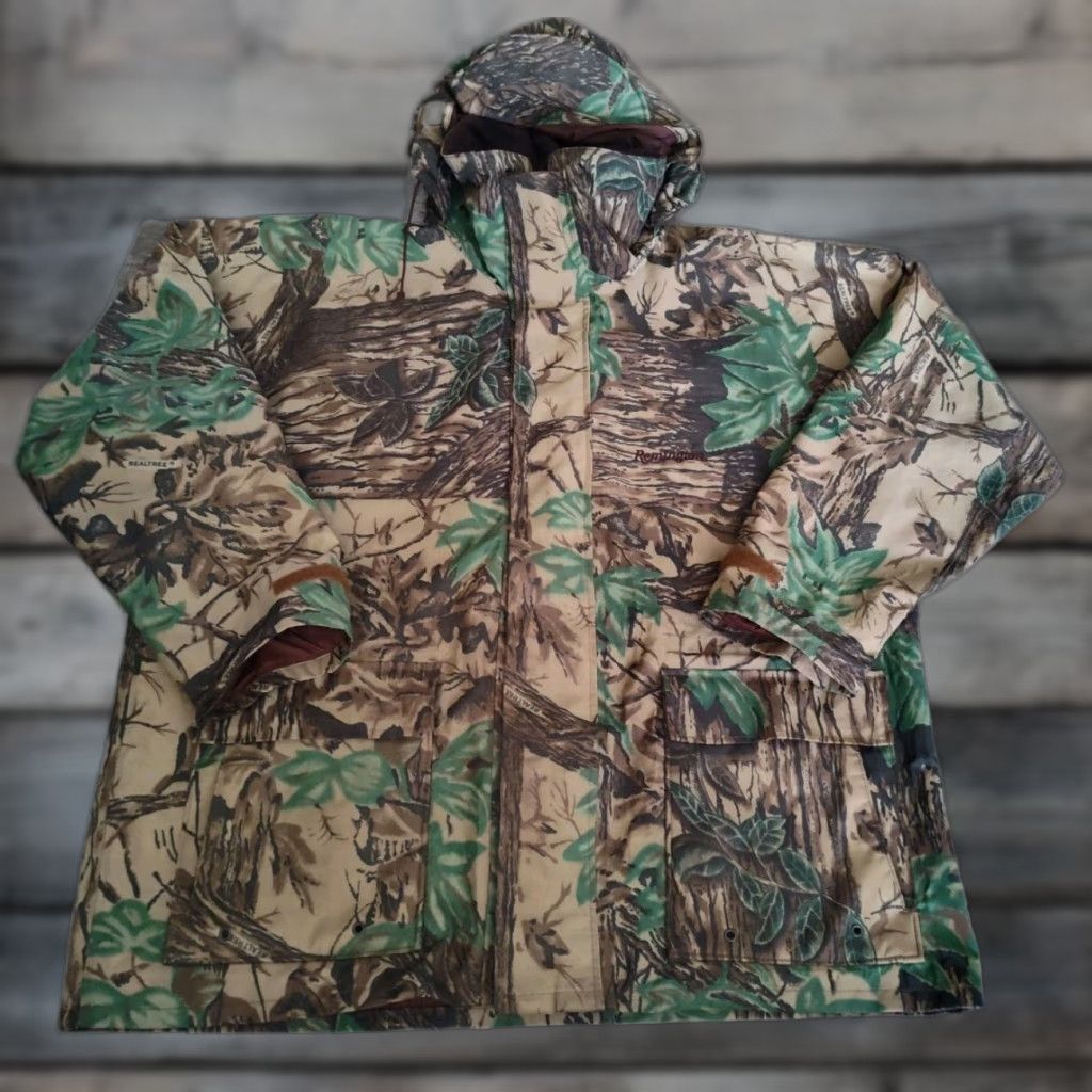 AMO Remington Realtree Camo Parka Jacket Hooded XL Multicolor Nylon Waterproof Hunting Mens Size US XL / EU 56 / 4 - 1 Thumbnail