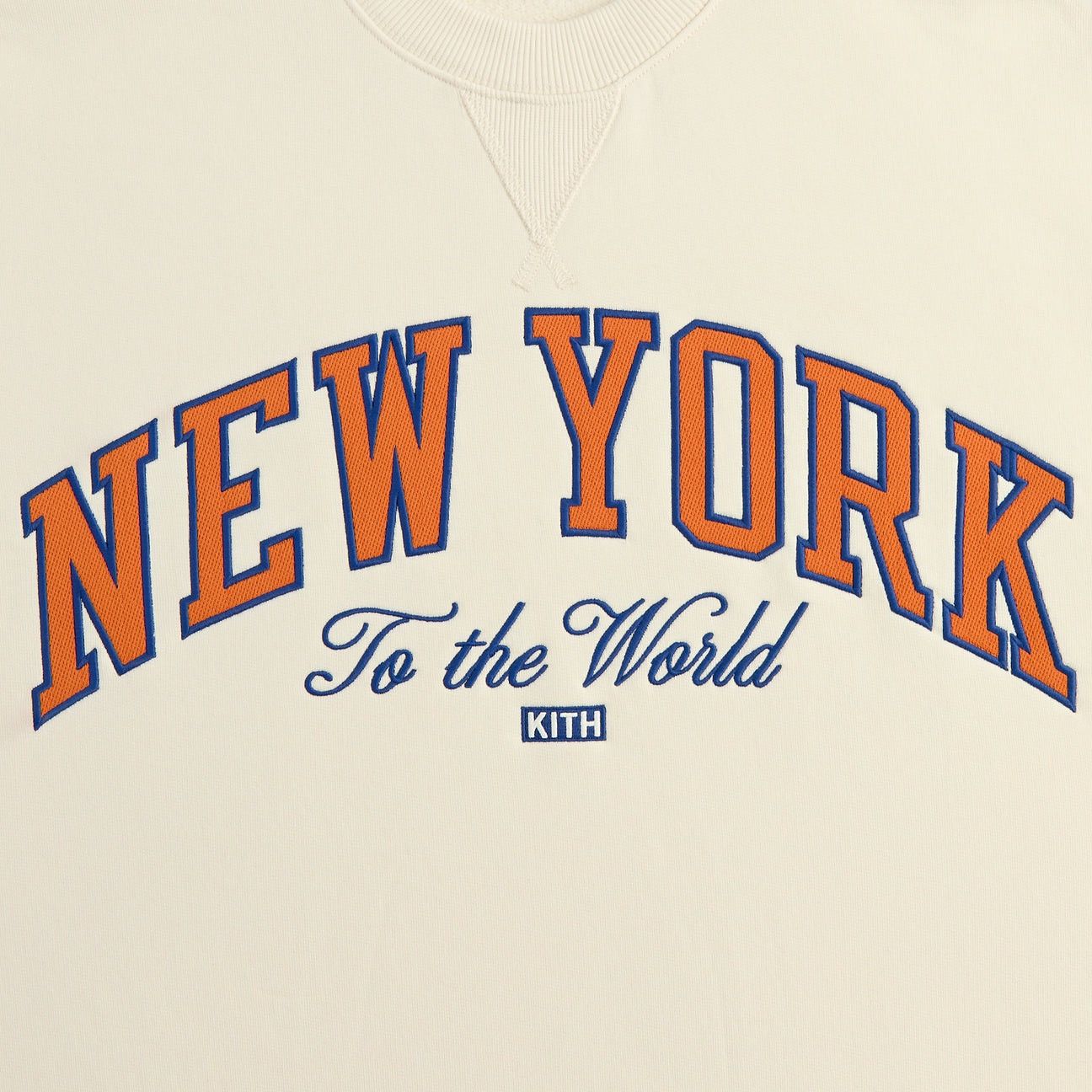 Kith Kith for the NY Knicks Vintage Nelson Crewneck Sandrift XXL Size US XXL / EU 58 / 5 - 3 Thumbnail