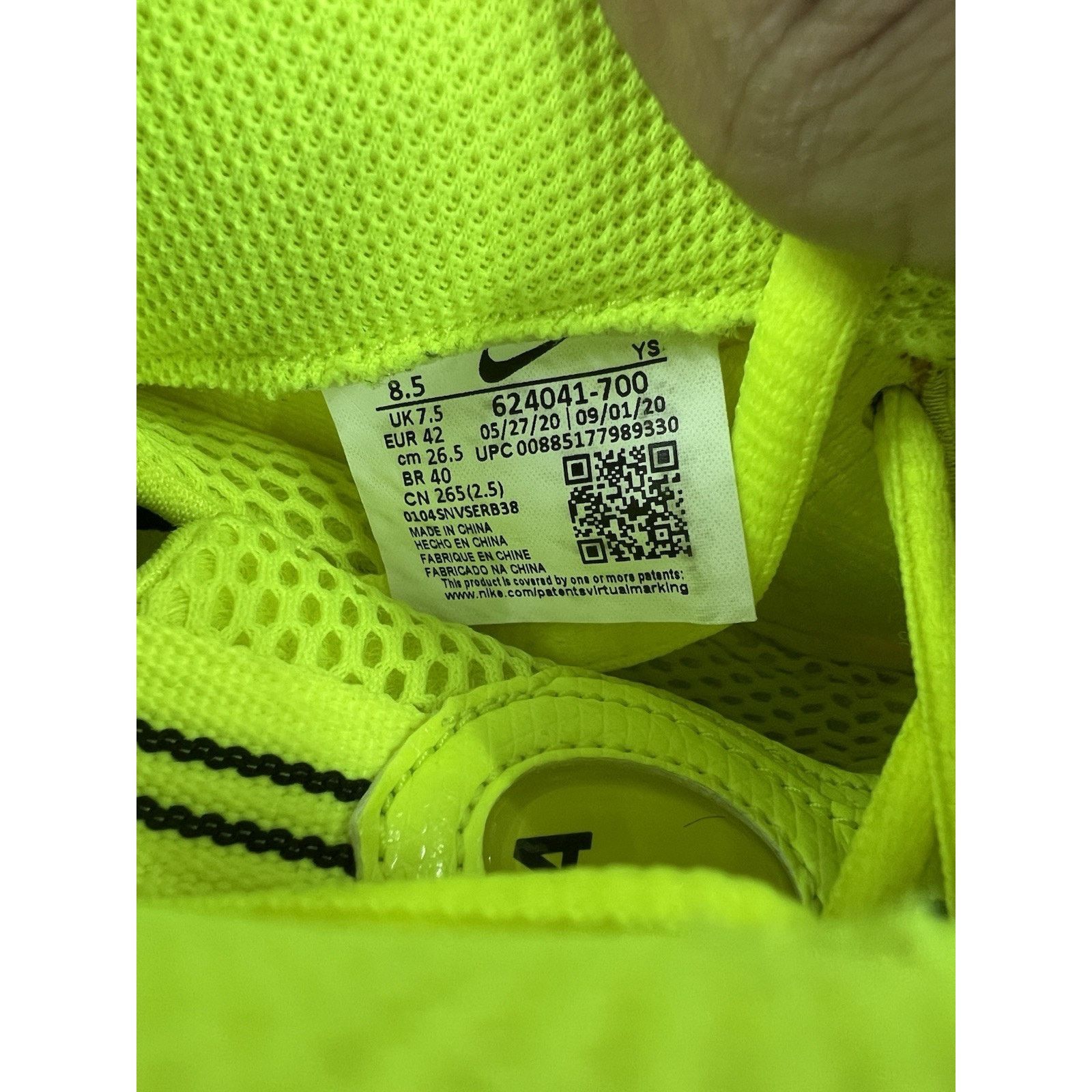Nike Nike Air Foamposite Pro Volt Size 8.5 (624041-700) Size US 8.5 / EU 41-42 - 7 Thumbnail