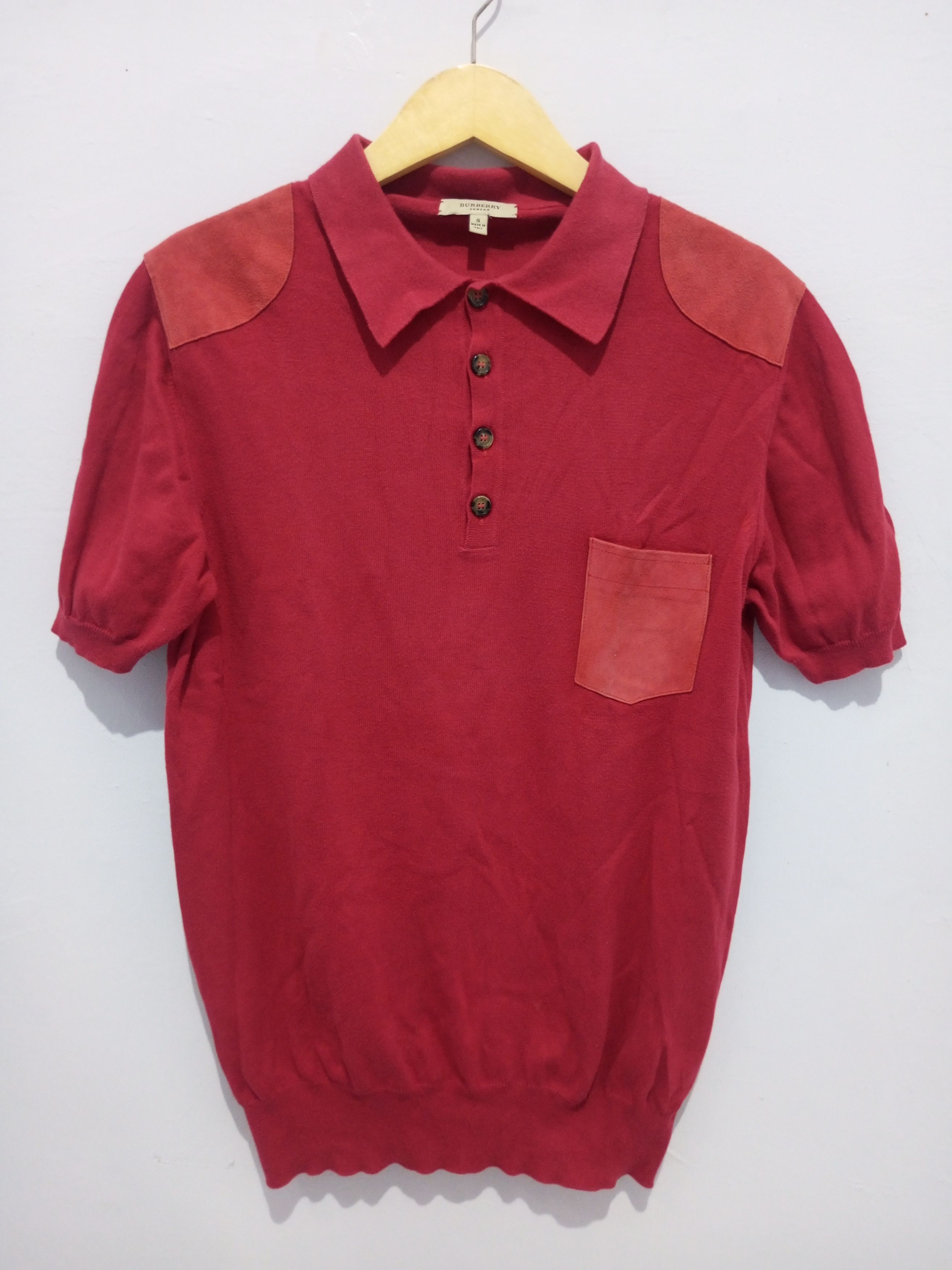 Burberry Prorsum Vintage Burberry Knitwear mix suede sun fadded polos Size US S / EU 44-46 / 1 - 1 Thumbnail