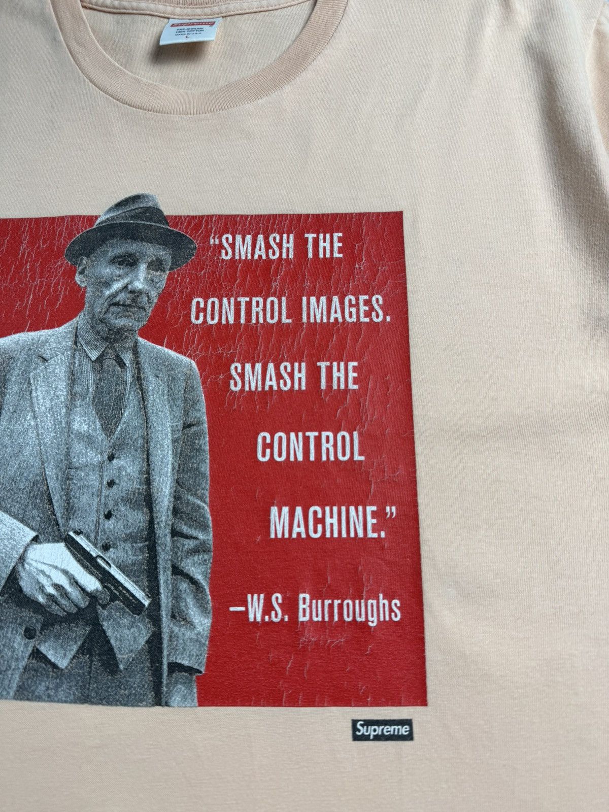 Supreme Supreme William S. Burroughs SS16 Skate 2016 Beige Hip Hop Relaxed T Shirt Tee Size US L / EU 52-54 / 3 - 9 Thumbnail