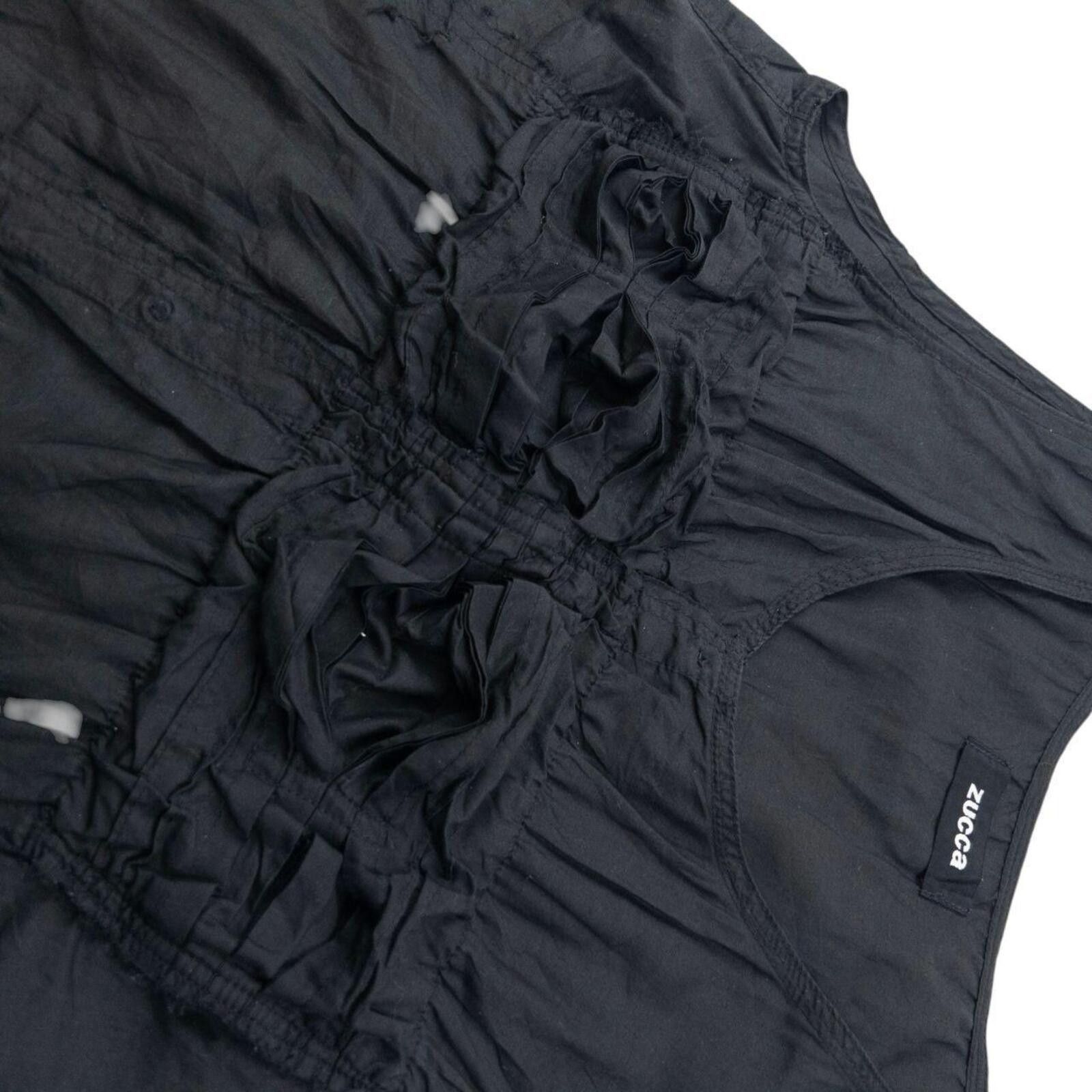 Zucca Vintage 2000s Cabane De Zucca By Issey Miyake Ruffle Top M Size M / US 6-8 / IT 42-44 - 4 Thumbnail