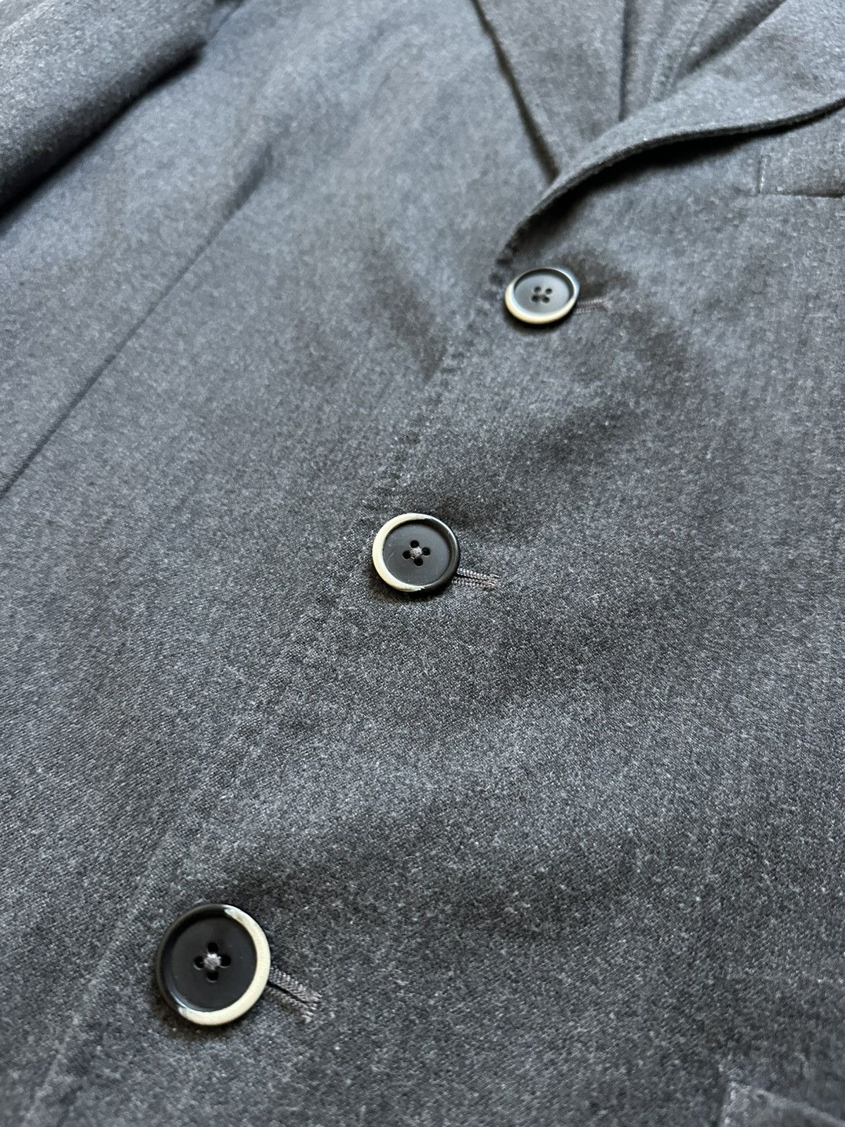 Barena Venezia 3 Button Gray Wool Blazer Size IT 54 US 44