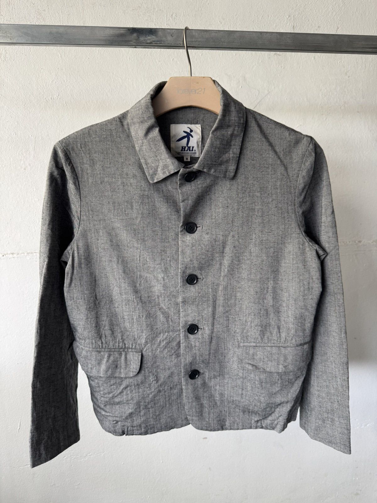 Issey Miyake 90s Hai Sporting Gear Rayon Wool Button jacket Size M / US 6-8 / IT 42-44 - 1 Thumbnail