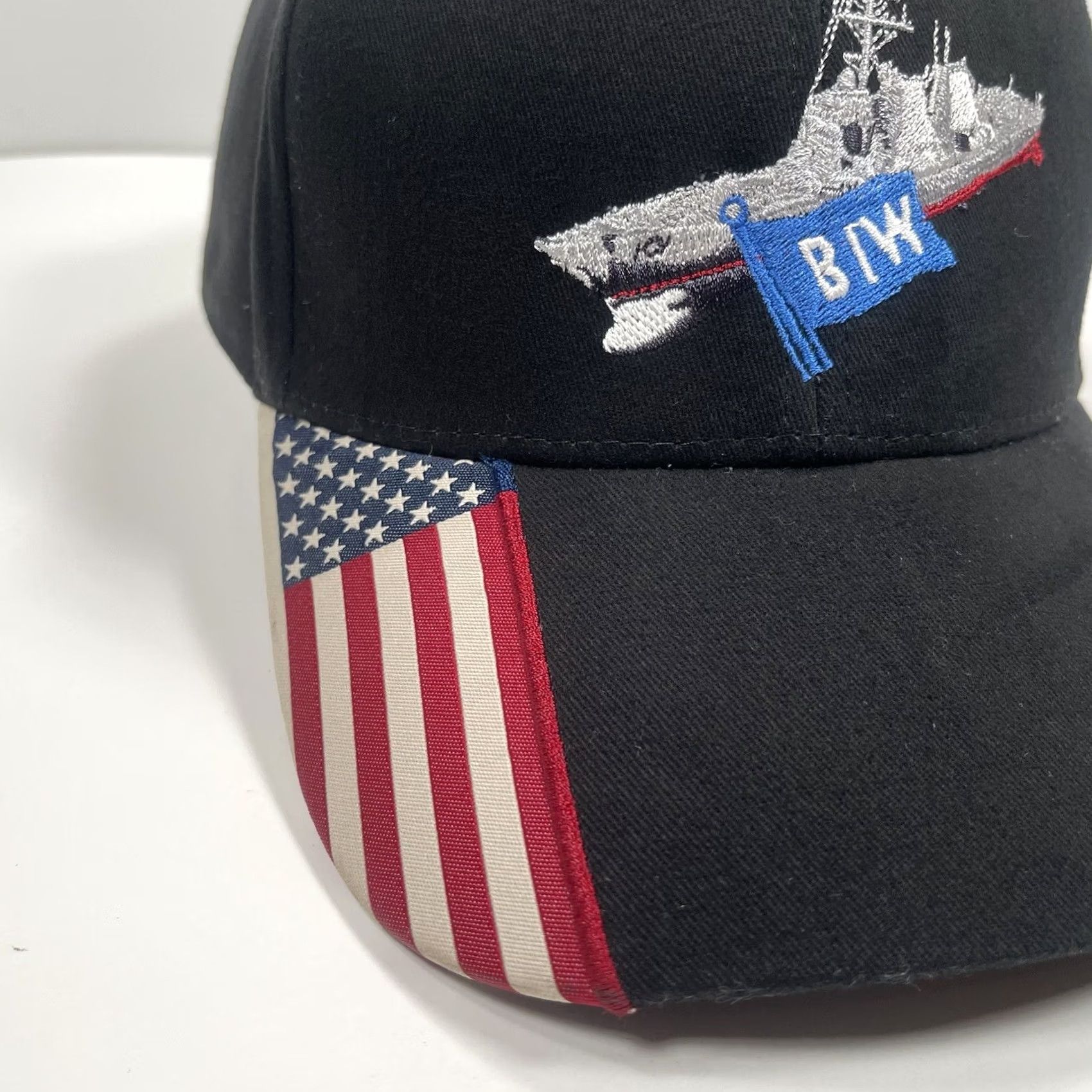 Vintage Outdoor Cap OC Hat Adult Adjustable StrapBack Baseball Cap BIC American Flag Size ONE SIZE - 3 Thumbnail