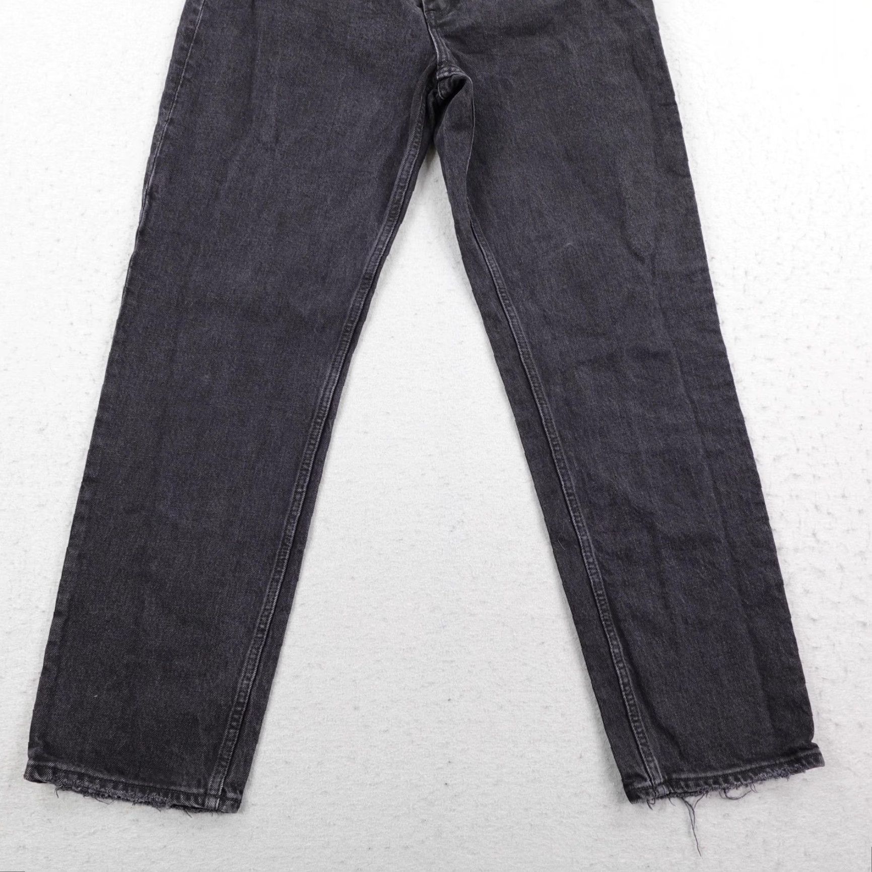 Abercrombie & Fitch Abercrombie & Fitch Jeans Womens 6 Black The Dad High Rise Straight Curve Love Jeans Size 28" / US 6 / IT 42 - 3 Thumbnail