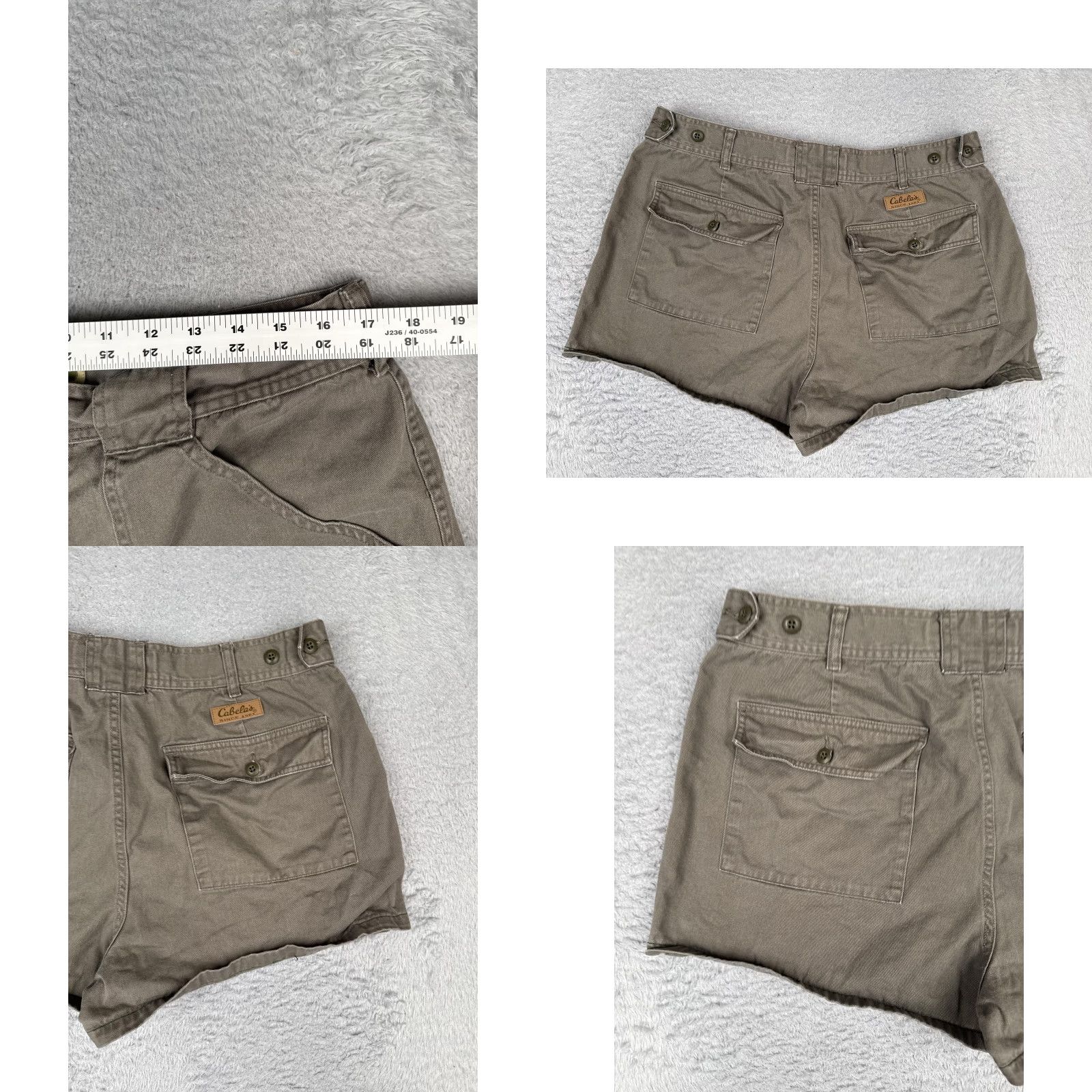 Vintage Cabela's Shorts Womens 38 Brown Twill Hiking 3 Inseam Pockets Outdoor Cotton Size 26" / US 2 / IT 38 - 9 Thumbnail