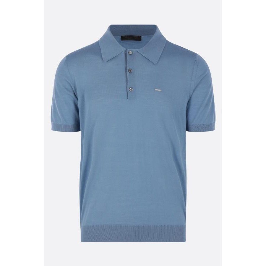 Prada PRADA Superfine Wool Navy Polo Shirt New & Authentic (Men's Size US XL / EU 56 / 4 - 1 Thumbnail