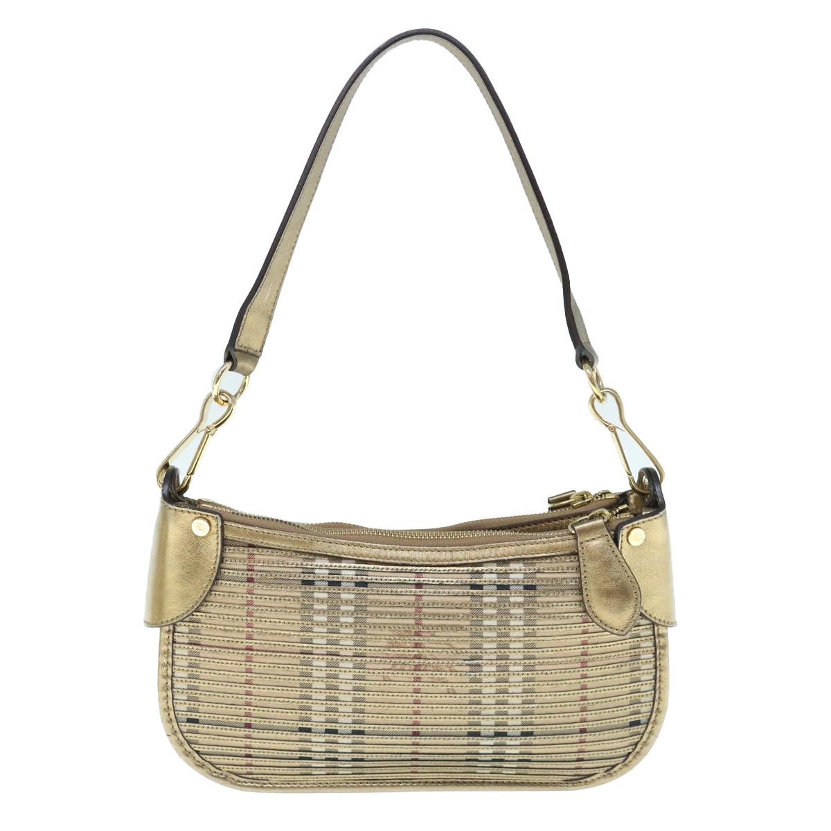 Burberry Burberry Lollard Shoulder Bag Haymarket Canvas with Leather Size ONE SIZE - 1 Thumbnail