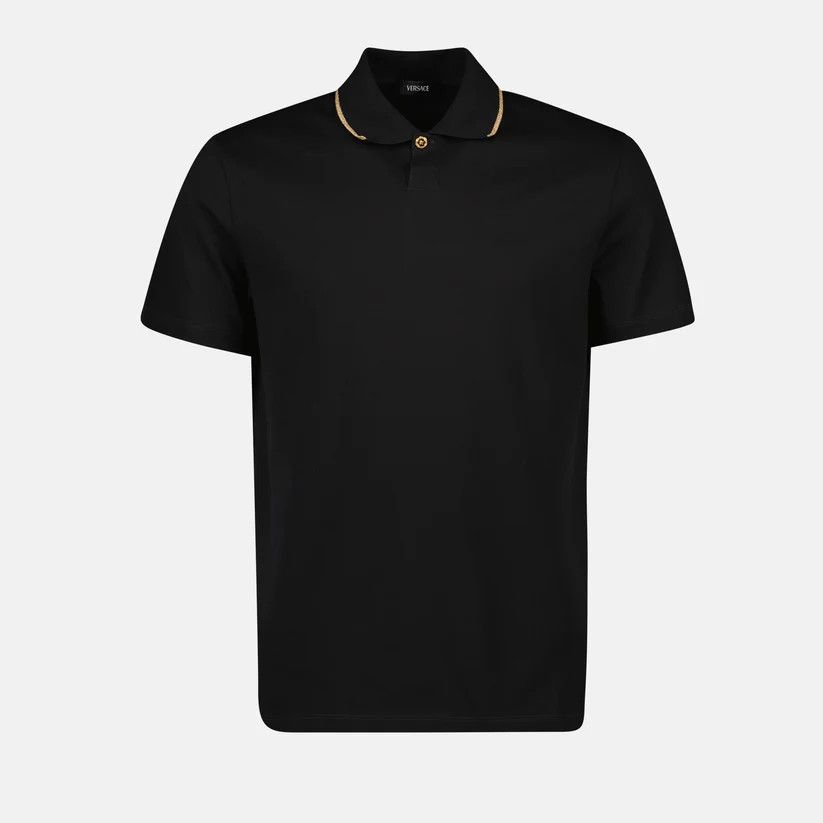 Versace o1s22i1n0125 Polo Shirt in Black Size US M / EU 48-50 / 2 - 1 Thumbnail
