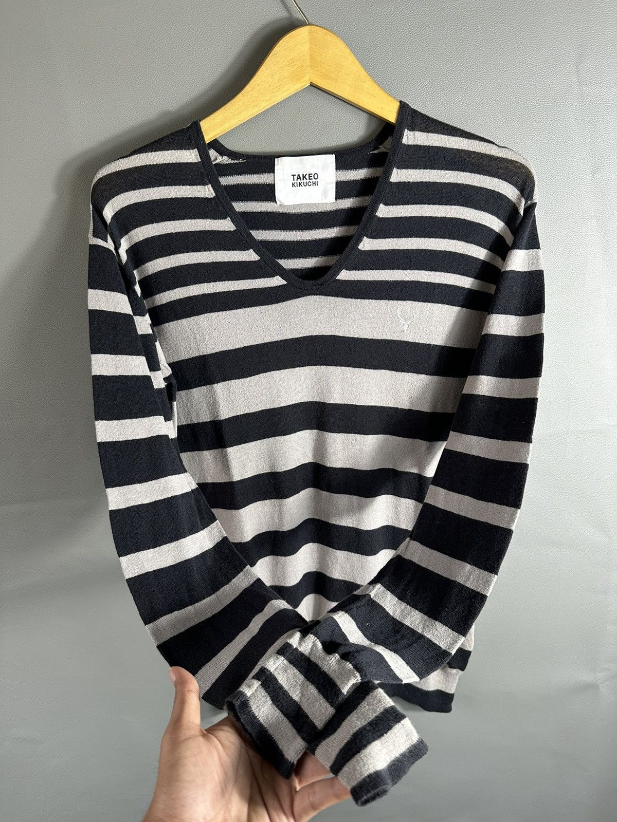 Hysteric Glamour JAPANESE TAKEO KIKUCHI STRIPED KURT COBAIN GRUNGE STYLE Size US S / EU 44-46 / 1 - 3 Thumbnail