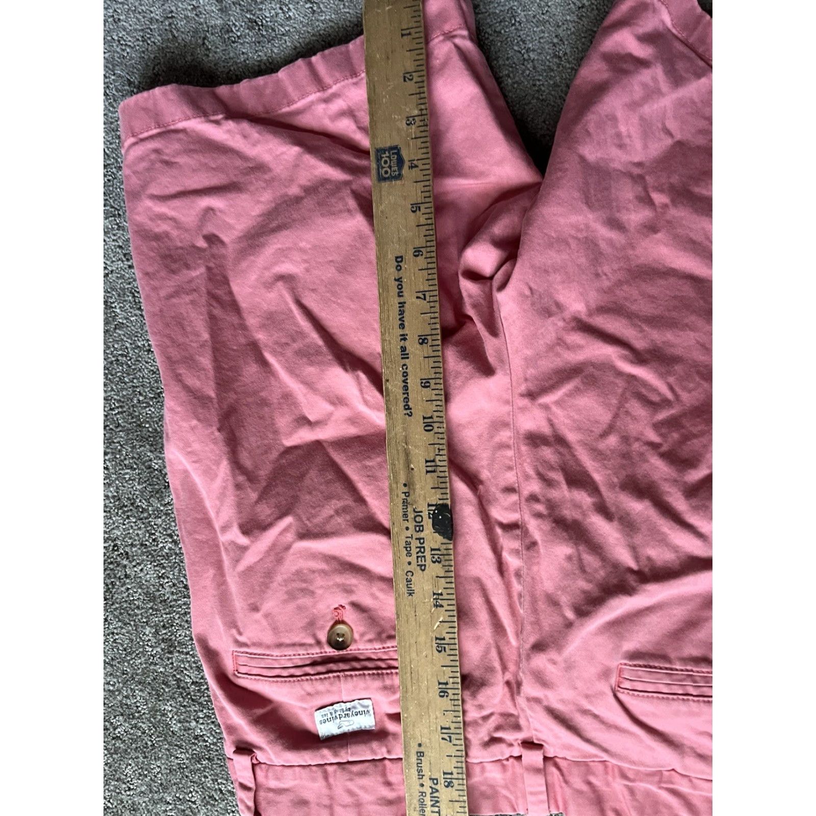 Vineyard Vines VINEYARD VINES Men's Chino Shorts 30" Inseam Pink Solid Logo Casual Summer Size US 30 / EU 46 - 6 Thumbnail