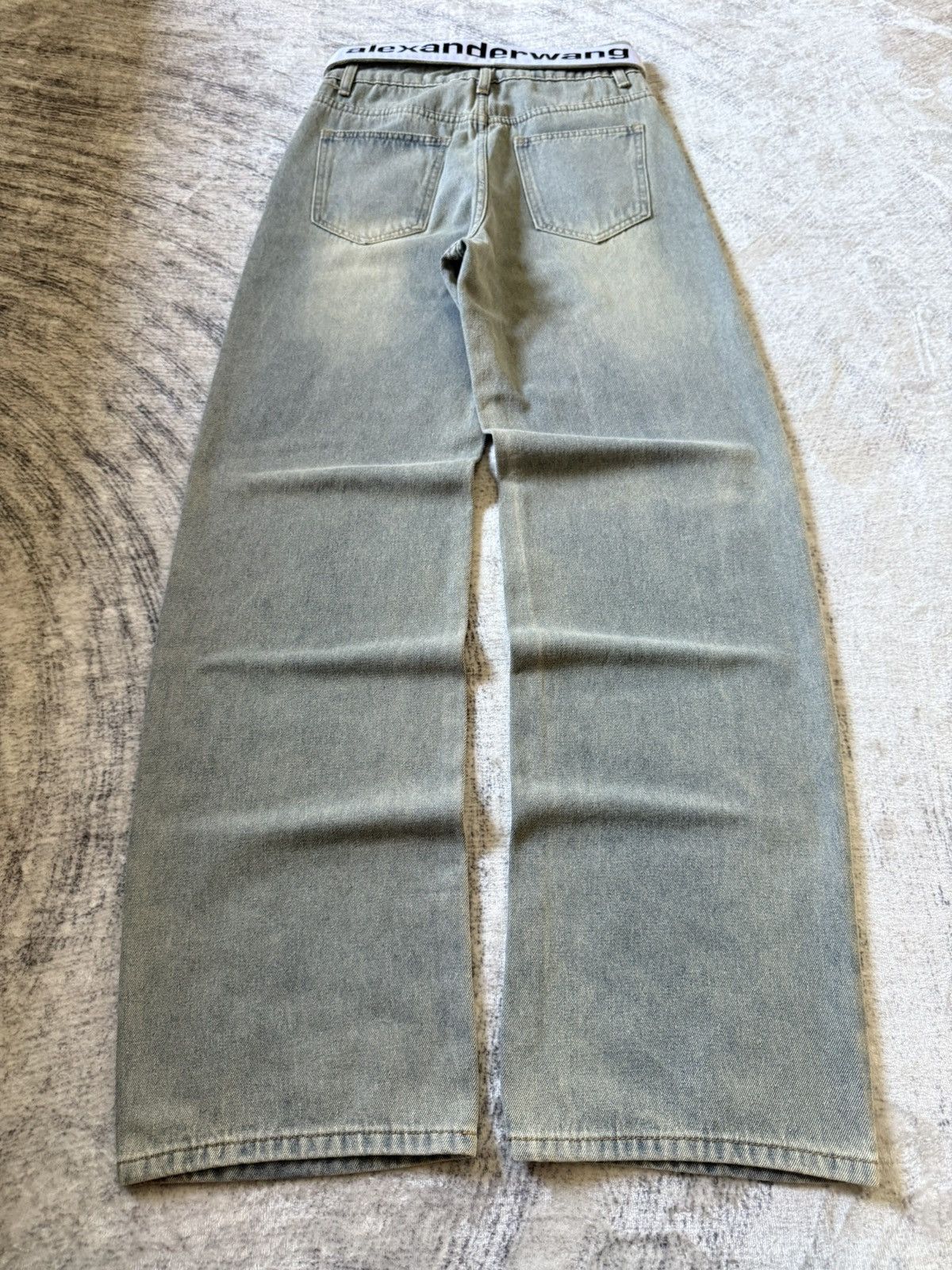 Alexander Wang Alexander Wang Trompe L’oeil Collar Waist Baggy Loose Jeans Size US 27 - 2 Thumbnail