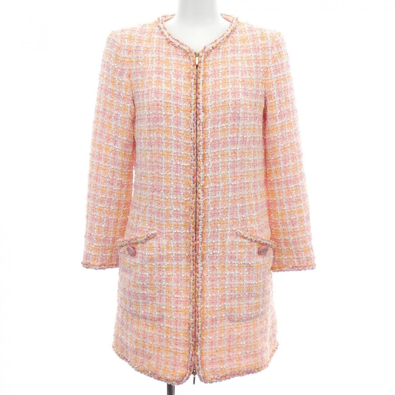 Chanel Chanel Chanel P60361V45802 Jacket Textile Outerwear P60361V45802 19C DUTY FREE for USA Size ONE SIZE - 1 Thumbnail