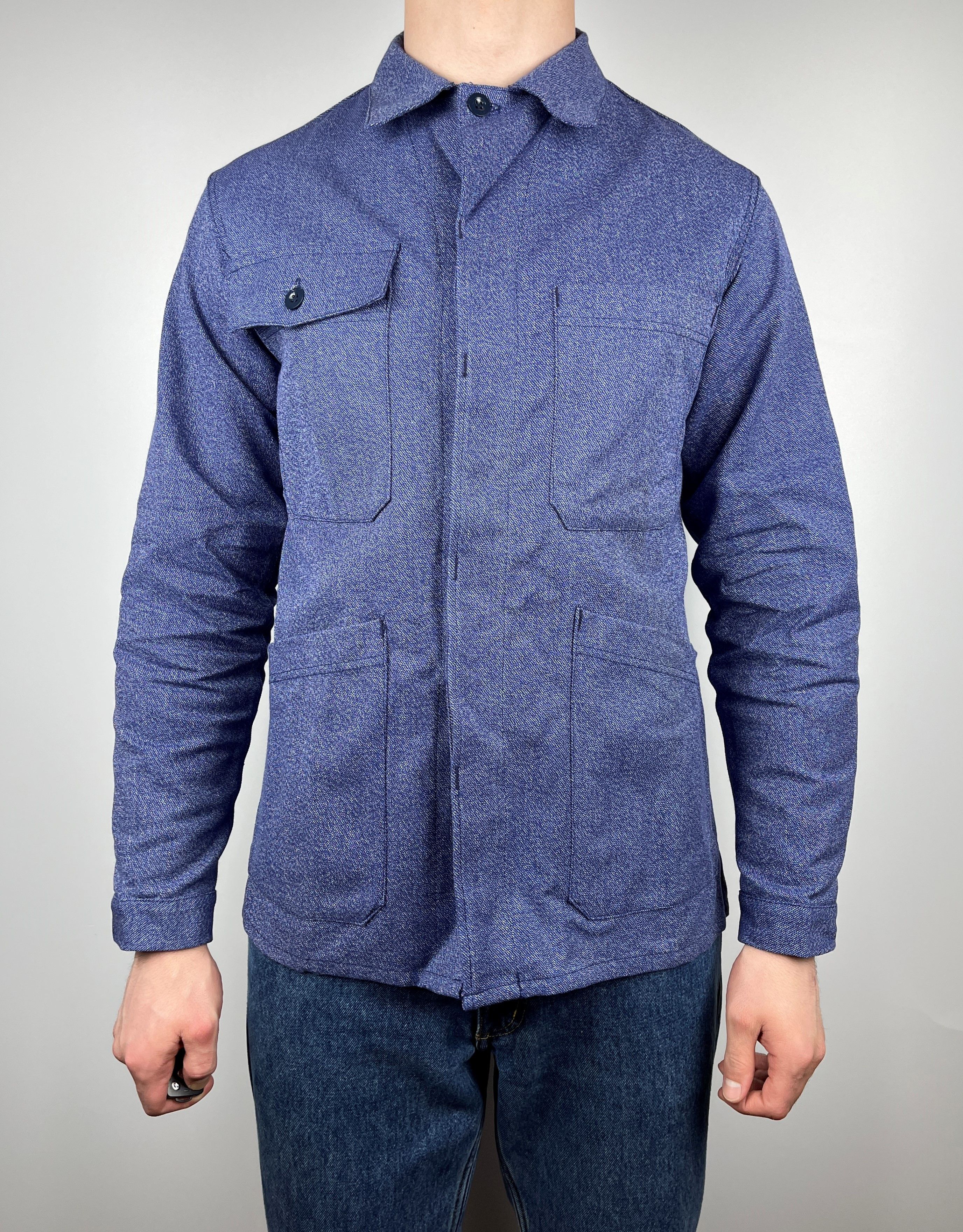 Le Laboureur Vintage French Work Jacket Lutteurs Sanfor Chore Workwear Size US M / EU 48-50 / 2 - 3 Thumbnail