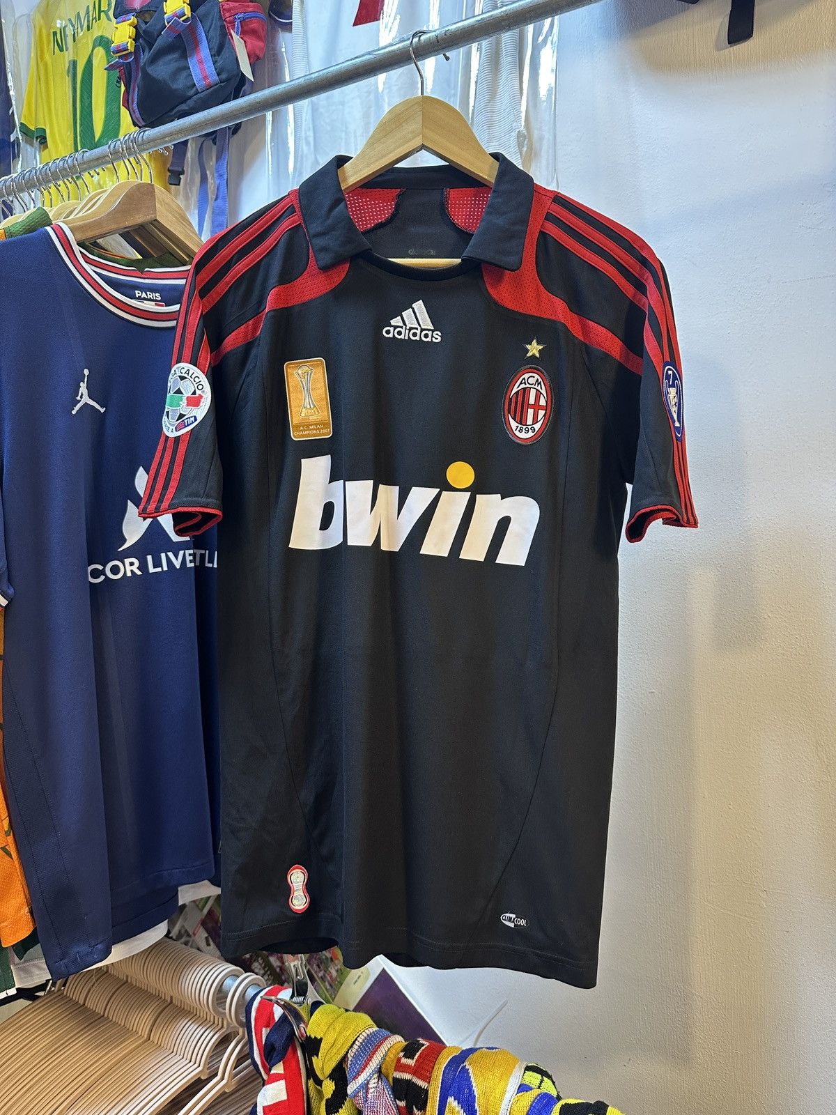 Adidas 2007-2008 AC Milan Third Kit KAKA22 Size US S / EU 44-46 / 1 - 1 Thumbnail