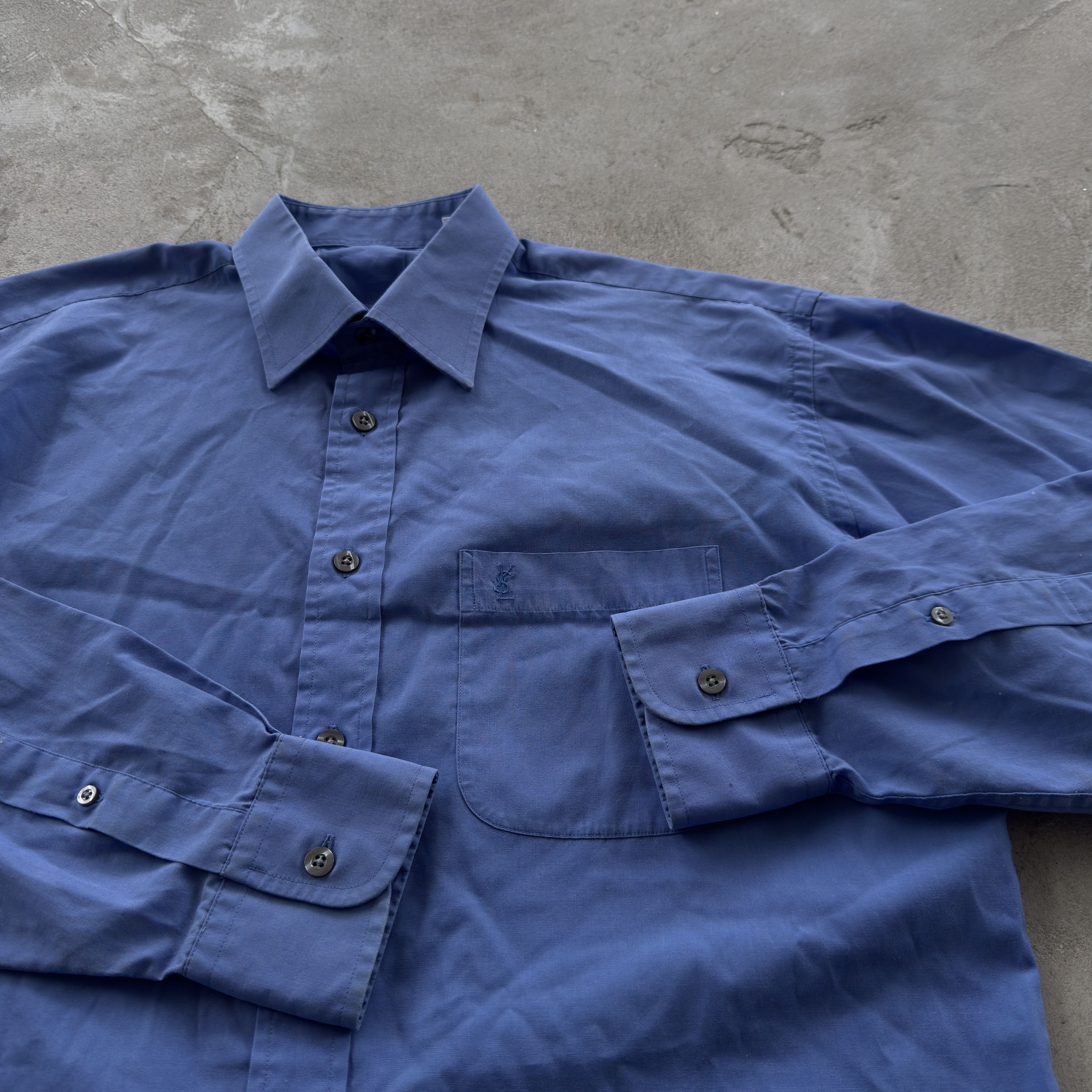 Yves Saint Laurent Vintage 90s Yves Saint Lauren Preppy Button Ups Shirt Y2K Size US M / EU 48-50 / 2 - 4 Thumbnail
