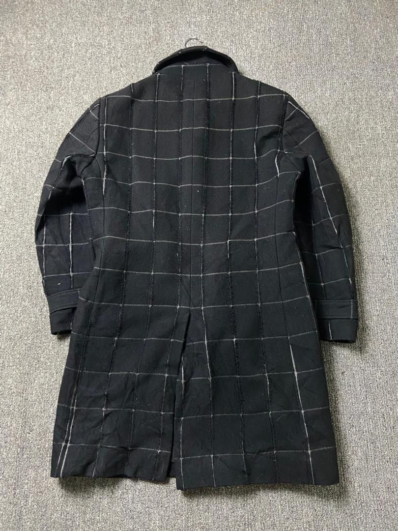 ABAHOUSE ABAHOUSE Brand Wool Blend Checkered Pattern Coat (183) Size US XS / EU 42 / 0 - 3 Thumbnail
