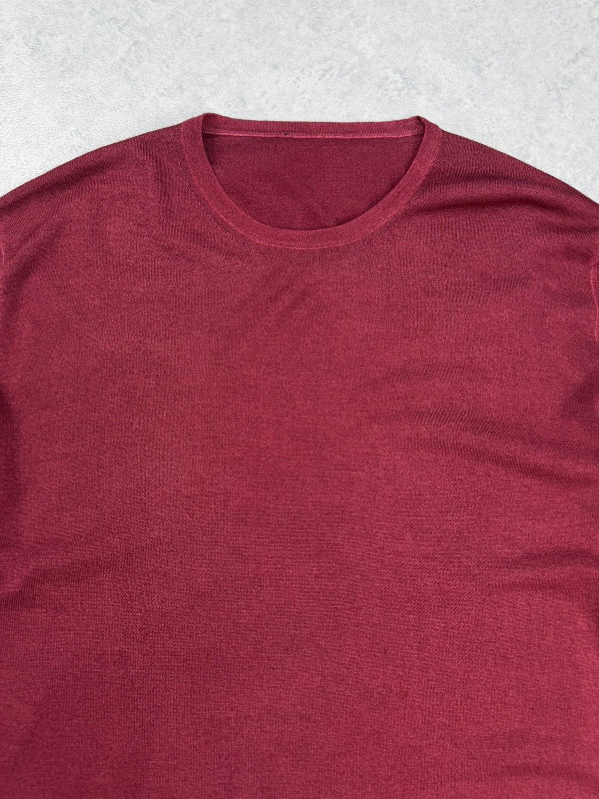Zanieri Zanieri Crew Neck Sweater XL 54 Wool Cashmere Burgundy Men’s Size US L / EU 52-54 / 3 - 4 Thumbnail