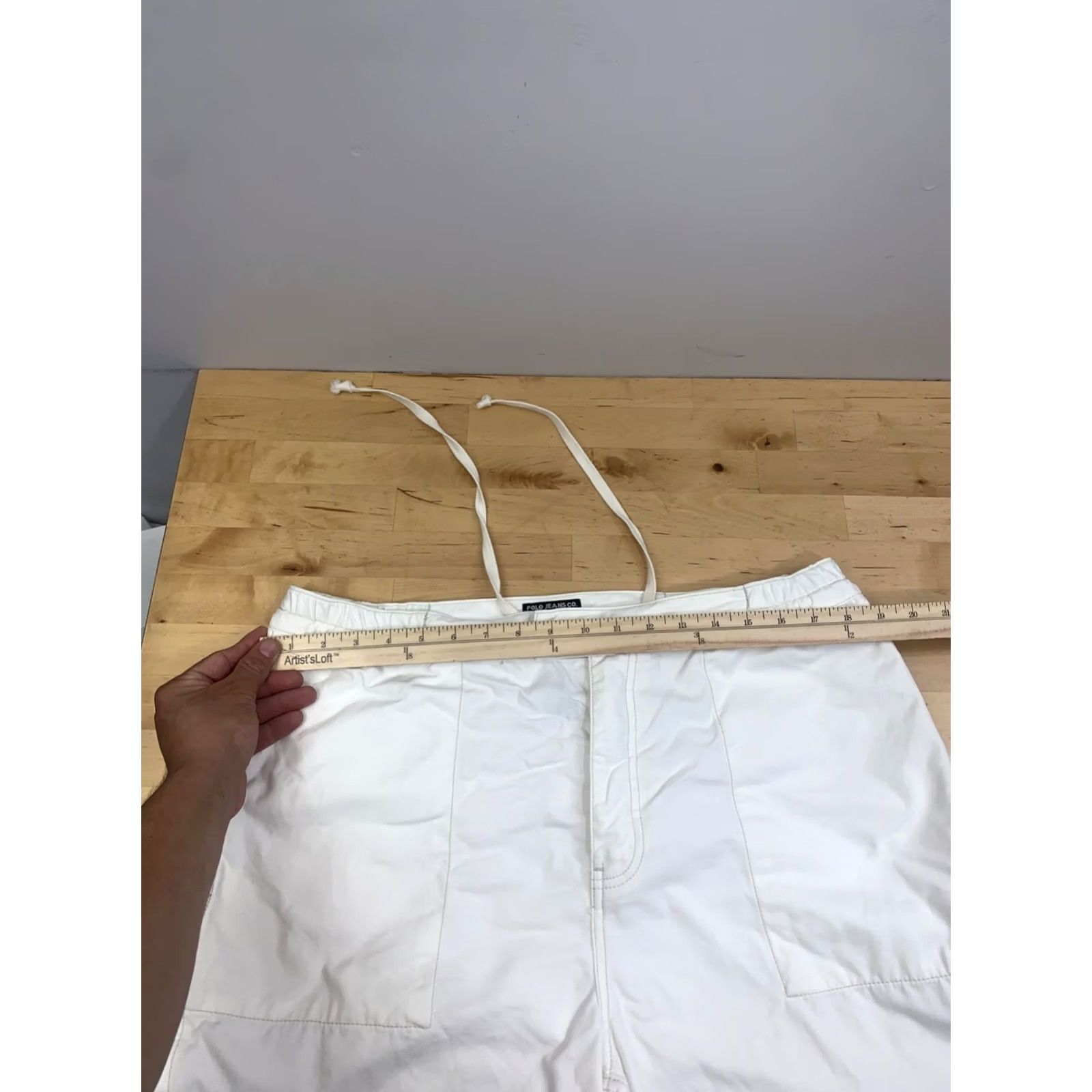 Polo Ralph Lauren Polo Ralph Lauren Polo Jeans 67 Shorts Men L White Cotton Casual Button Drawstring 13246 Size US L / EU 52-54 / 3 - 4 Thumbnail