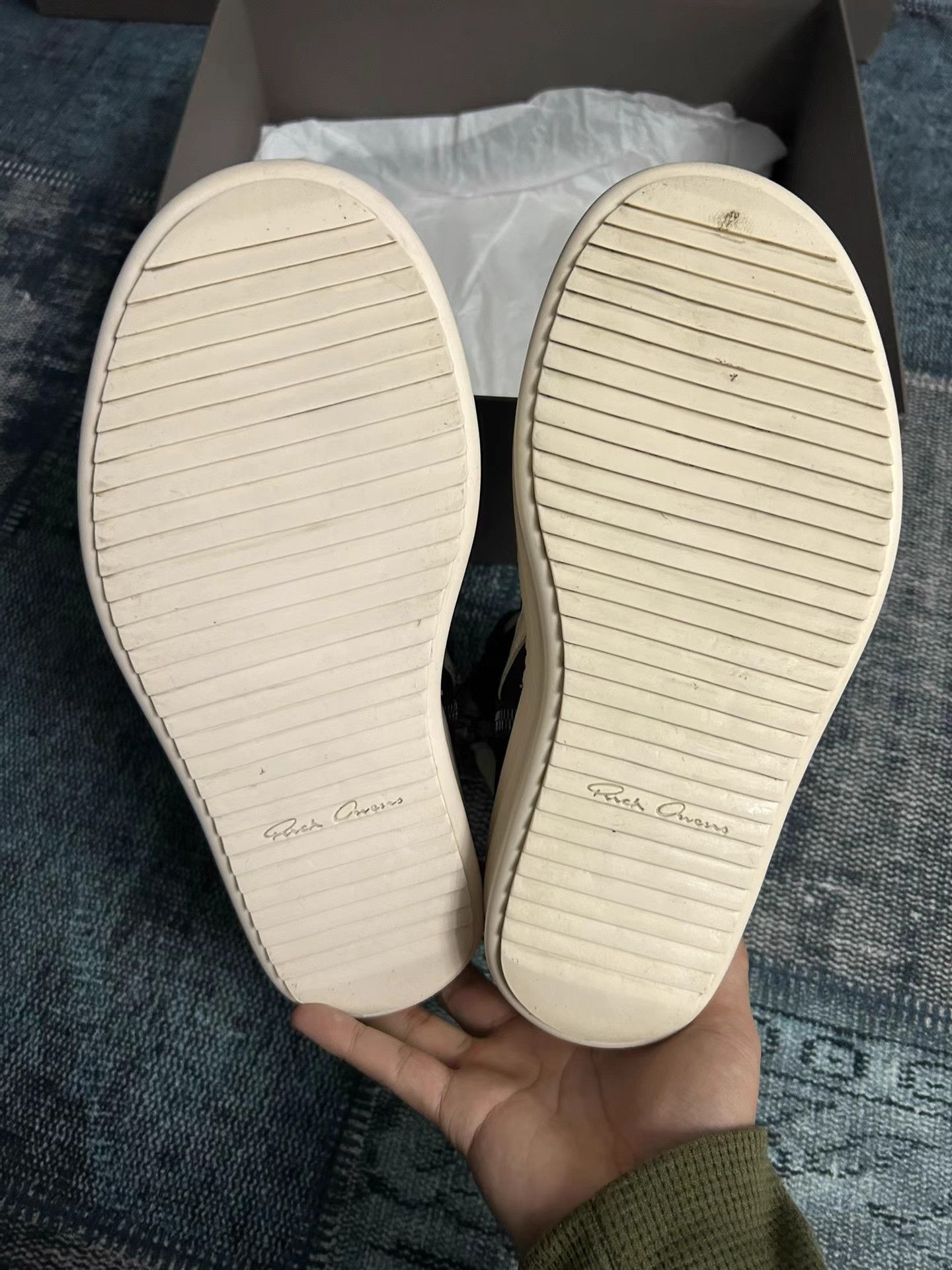 Rick Owens Rick Owens Mainline Thick Sole Reverse Triangle Sneakers Size US 8 / EU 41 - 5 Thumbnail