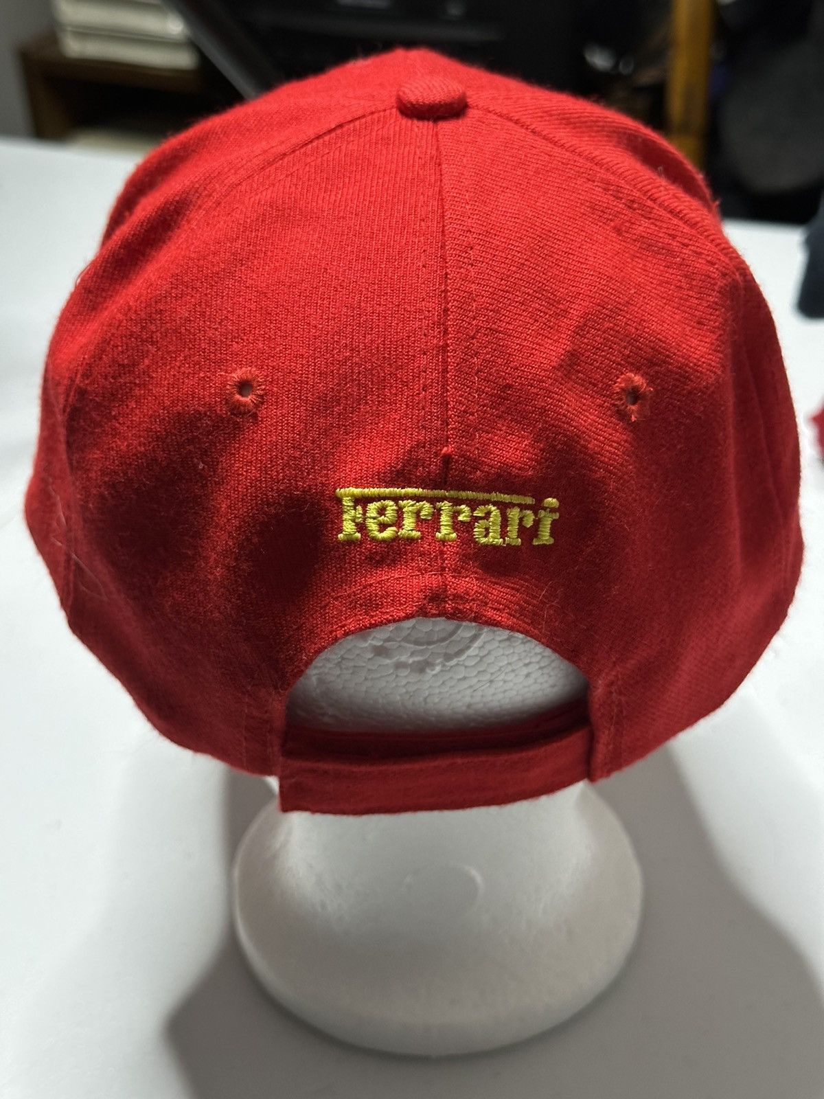 Ferrari Vintage 1996 Ferrari F1 Scudetto shield logo hat Size ONE SIZE - 3 Thumbnail