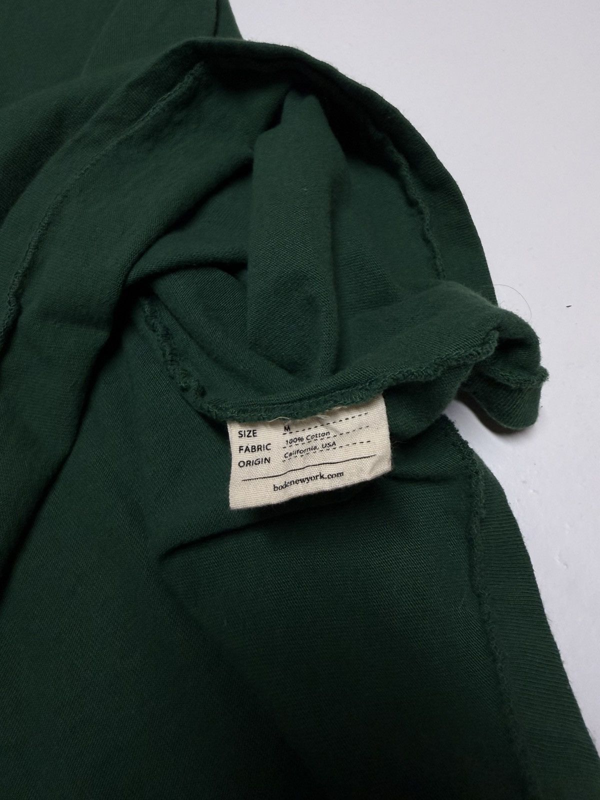 Bode Bode Emerald Pearly Button Logo Oversized Green Tee Size US M / EU 48-50 / 2 - 3 Thumbnail
