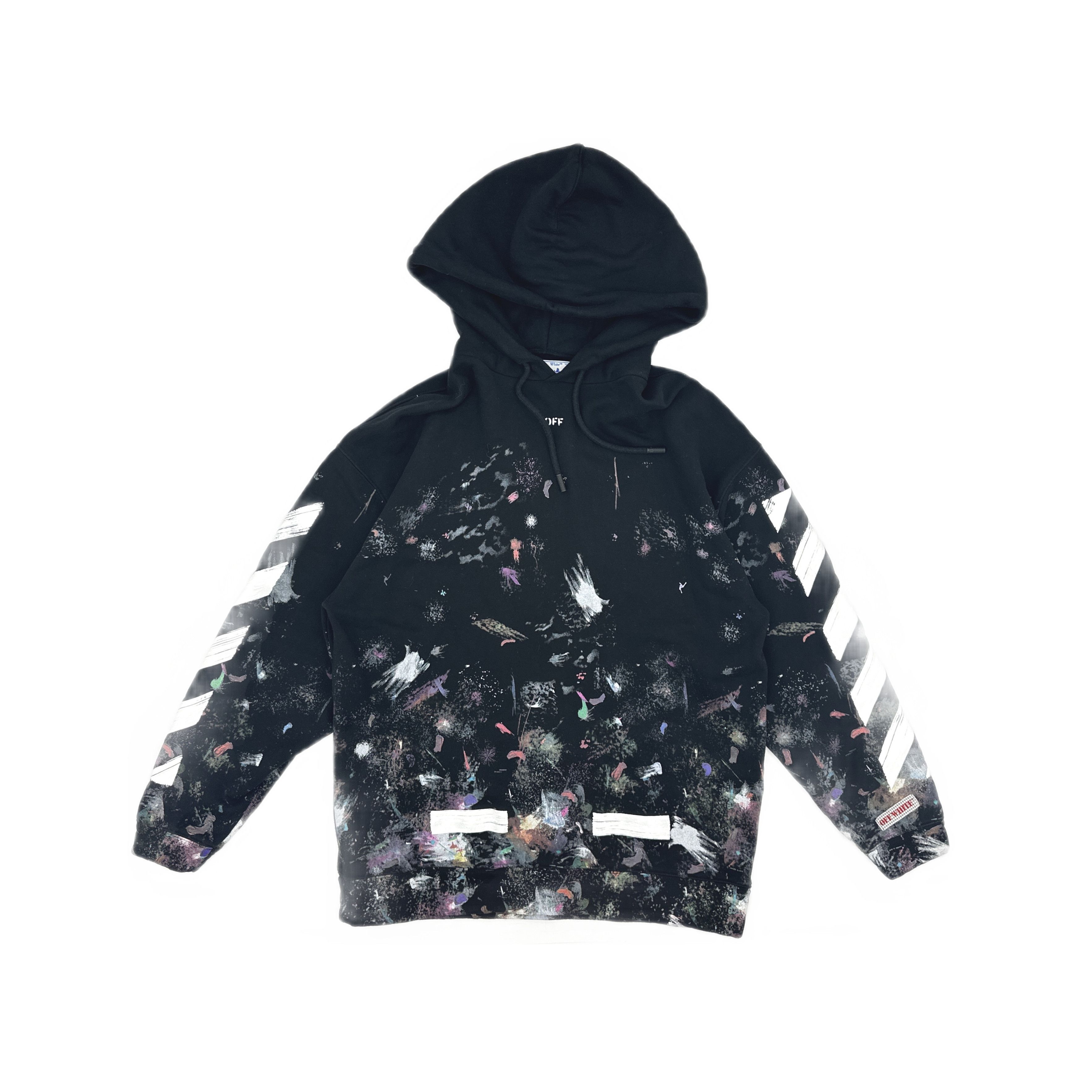 Off-White OFF-WHITE Galaxy PAINT Splatter hoodie | Grailed