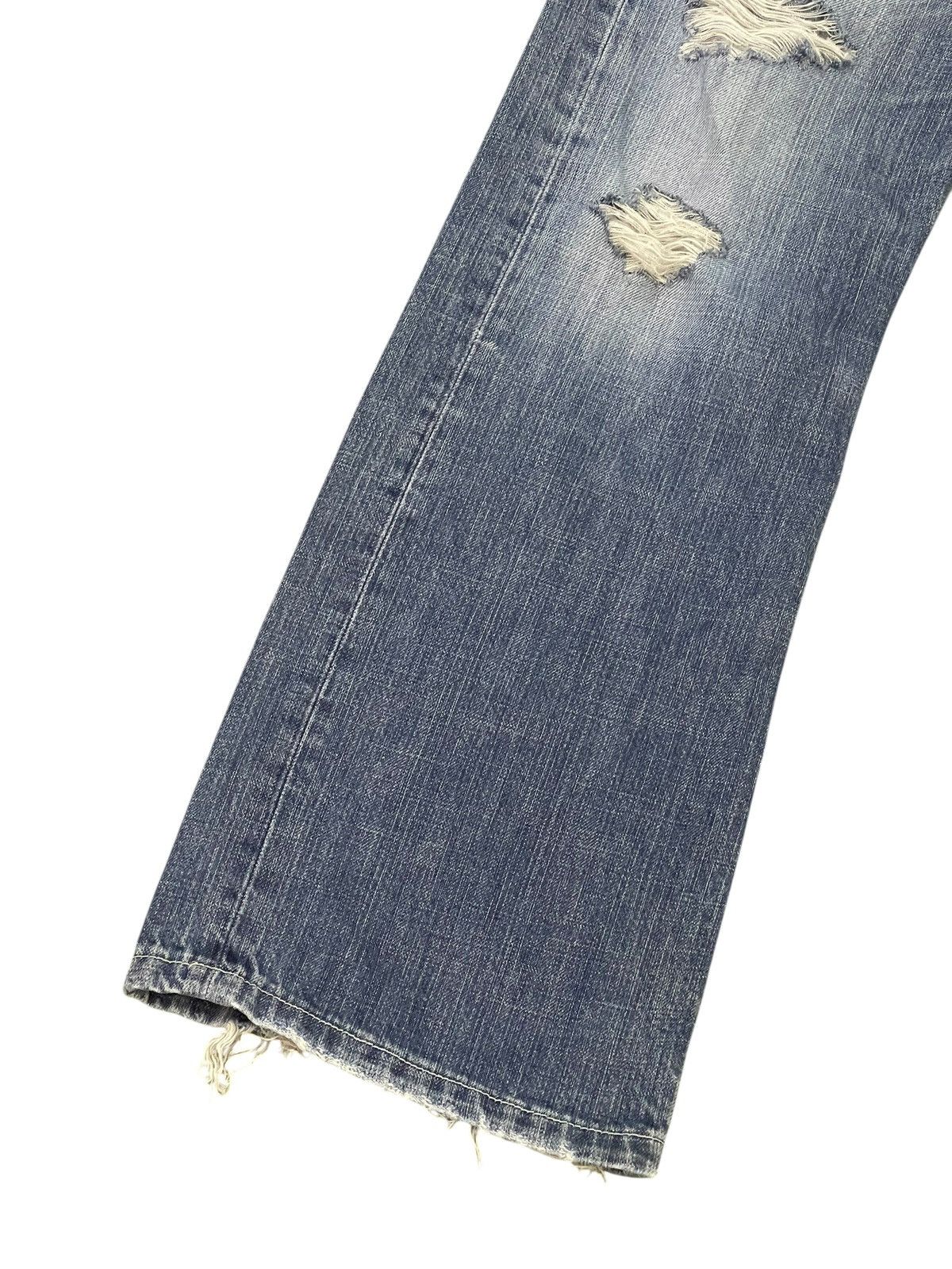 Lee Flare Jeans Lee Europe Faded Distress Boot Cut 2🟦3 Size US 33 - 5 Thumbnail