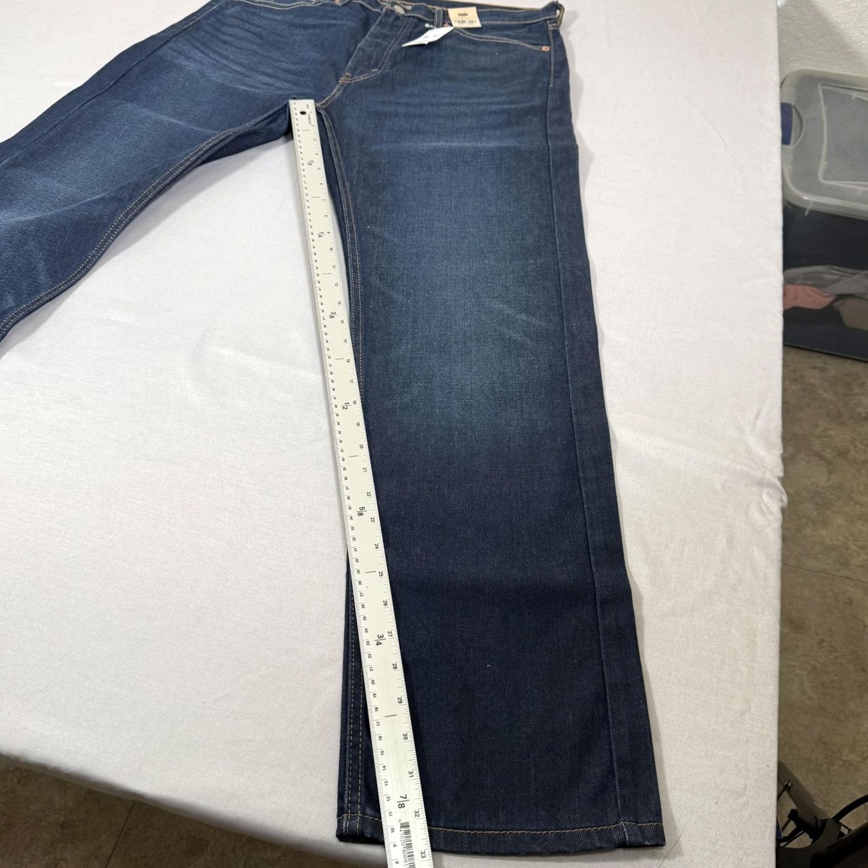 Levi's Levi's Jeans Mens 36x32 Blue 505 Straight Comfort Stretch Denim Pants Cowboy Regular Fit Straight Leg Jeans Mens Size US 36 / EU 52 - 4 Thumbnail