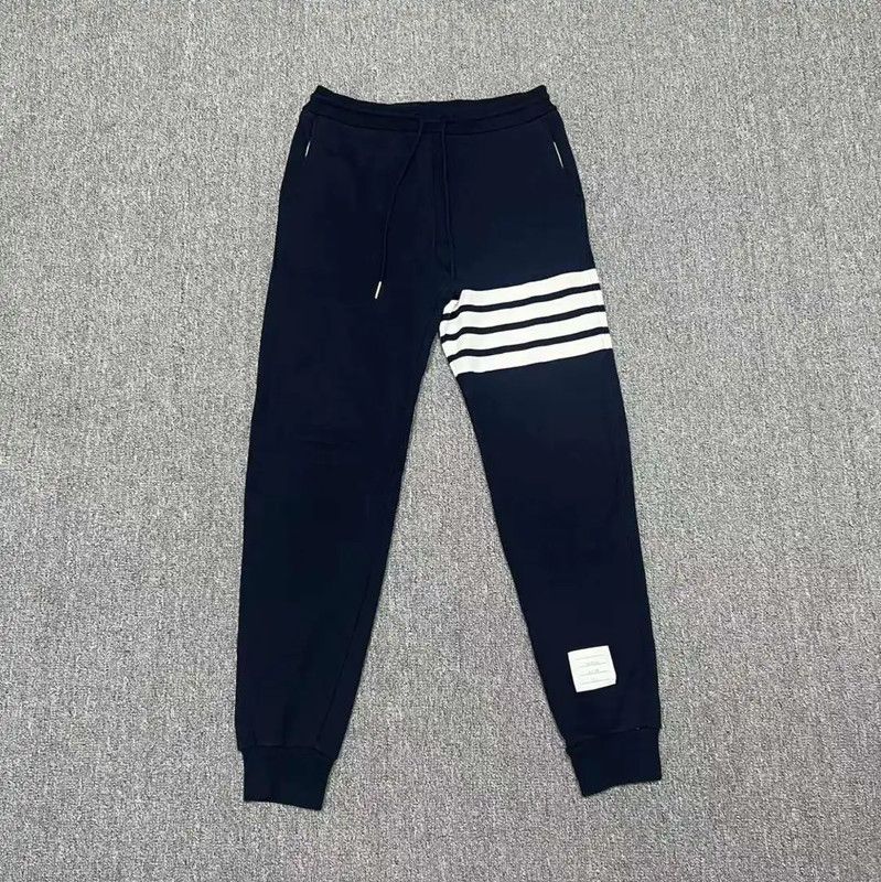 Thom Browne Thom Browne Navy Cotton Casual Trousers 0089 Size US 28 / EU 44 - 1 Thumbnail