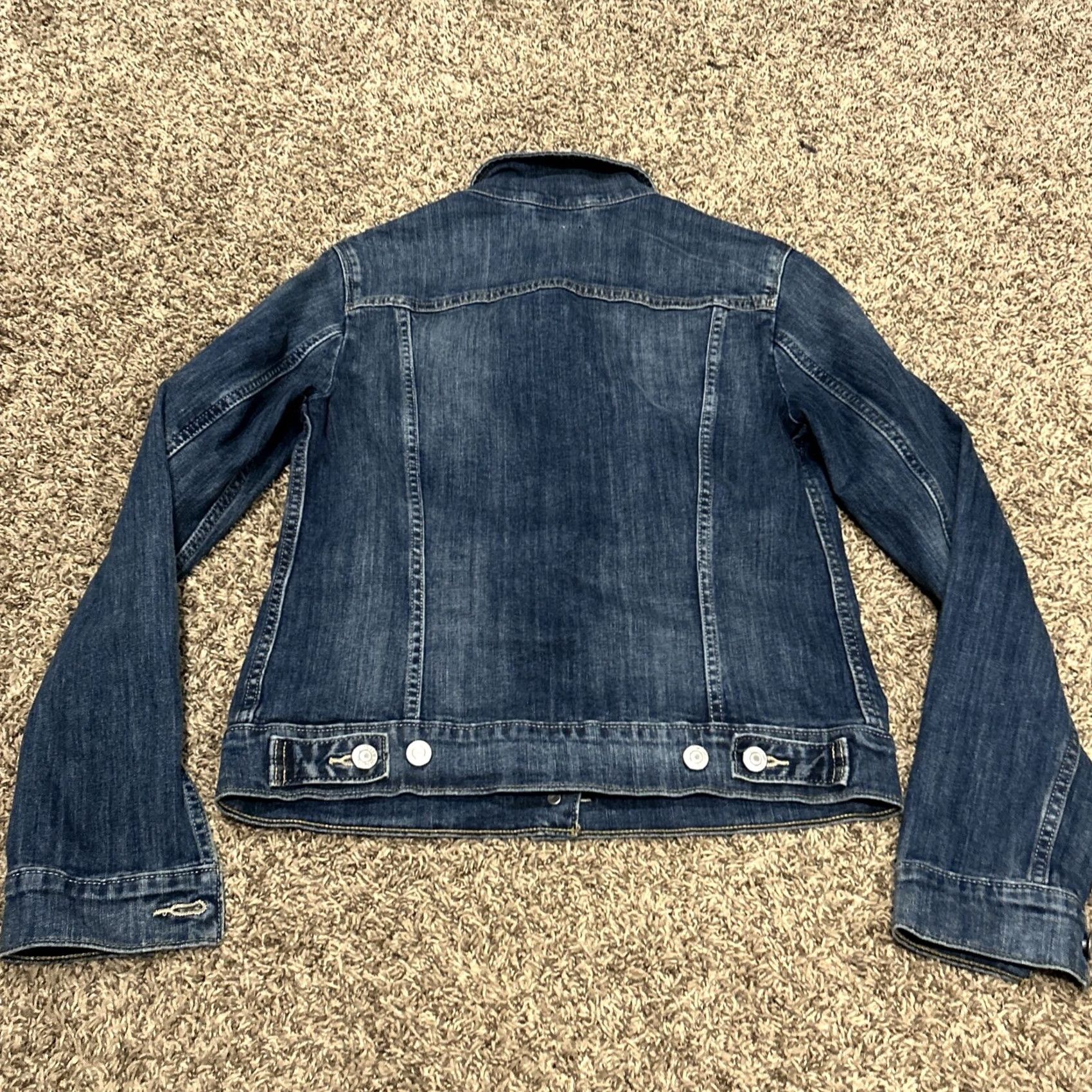Levi's Levi's Women’s S Blue Cotton Denim Jacket - Button Short Coat, Casual, Pockets, Vintage No, Regular, - Womens Size 28" / US 6 / IT 42 - 4 Thumbnail