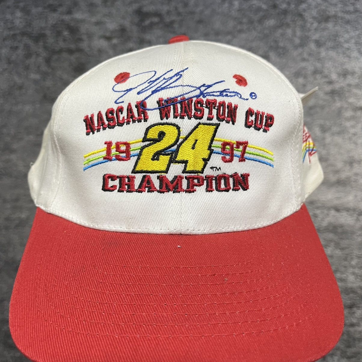 NASCAR Vintage 1997 Jeff Gordon Winston Cup Champion Snapback Hat Size ONE SIZE - 2 Thumbnail