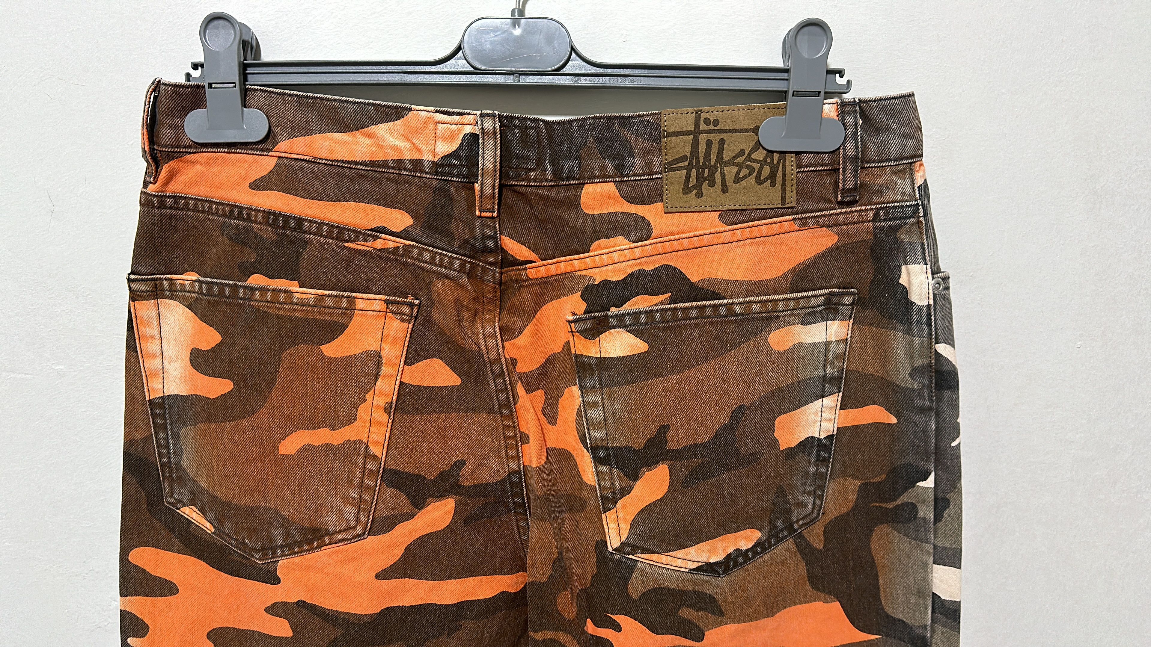 Stussy Stussy Spray Dye Big Ol Jean Orange Camo Size 32 Size US 32 / EU 48 - 4 Thumbnail