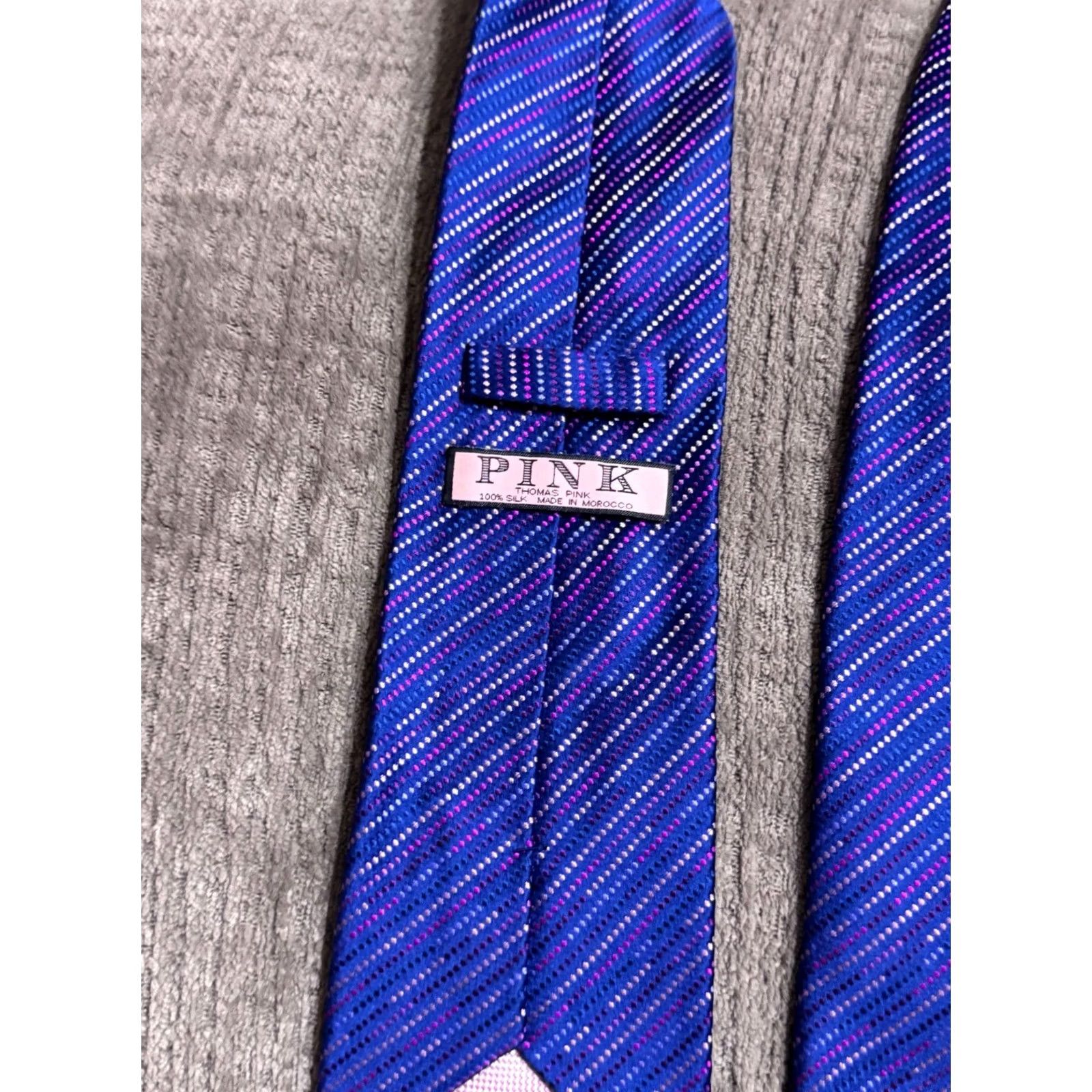Pinko MINT Thomas Pink Colorful Mens Silk Necktie Tie Size ONE SIZE - 2 Thumbnail