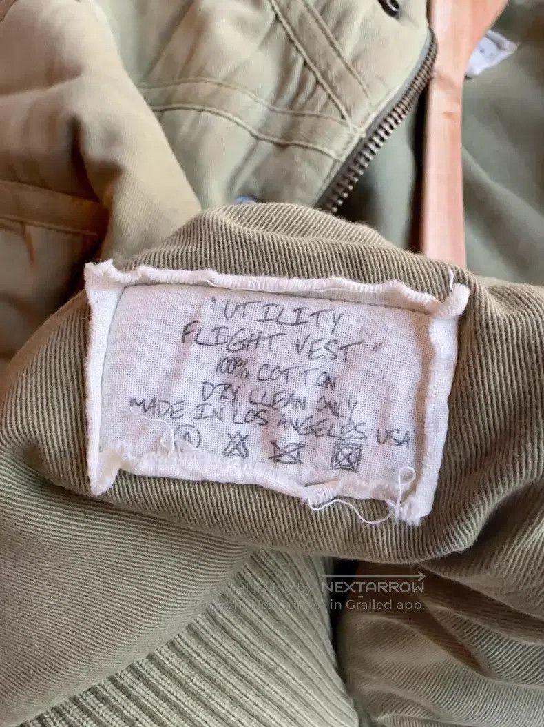 Greg Lauren Greg Lauren Military Green Cotton Vest Size US L / EU 52-54 / 3 - 4 Thumbnail
