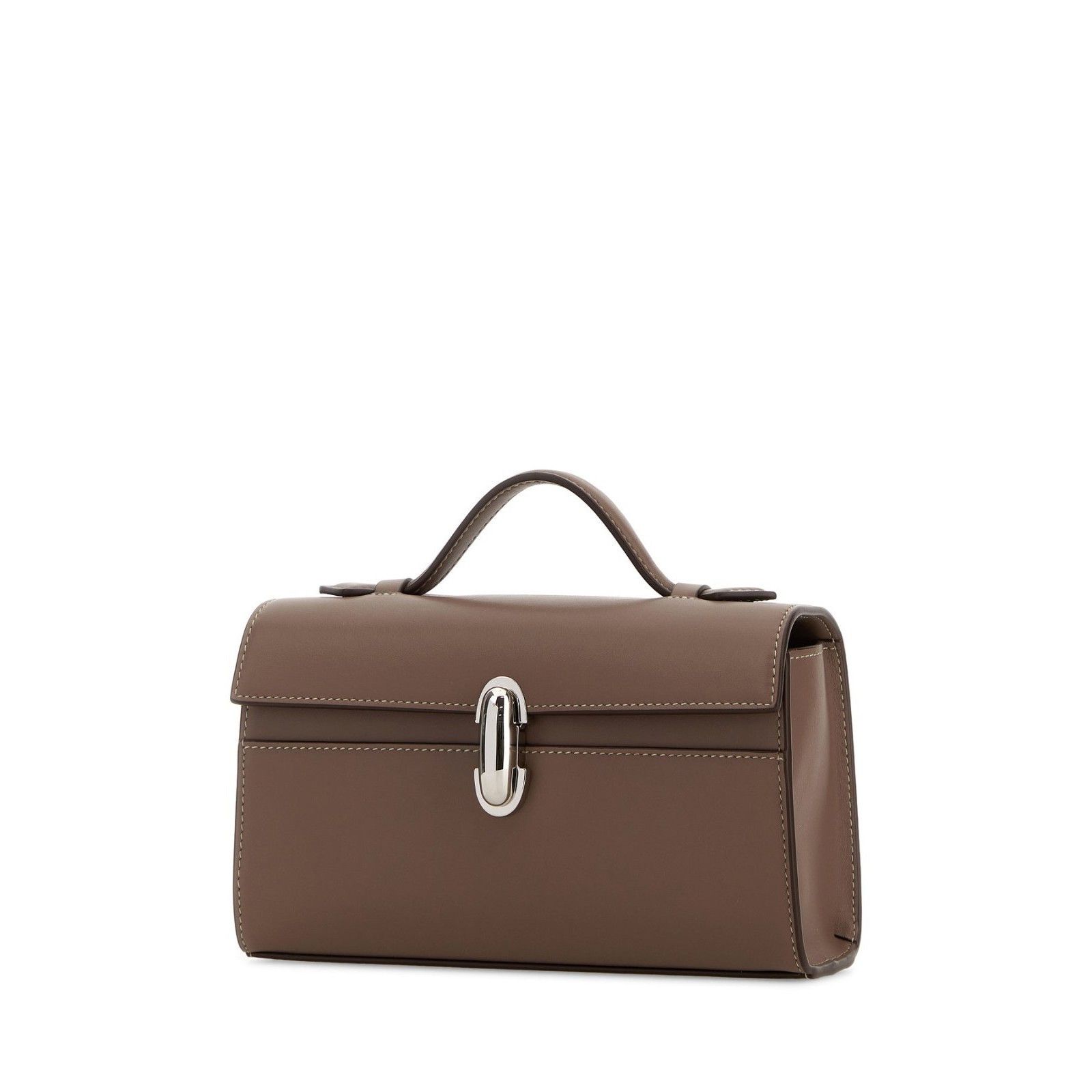 Savette SAVETTE Symmetry Brown Leather Top Handle Bag New And Authen Size ONE SIZE - 2 Thumbnail