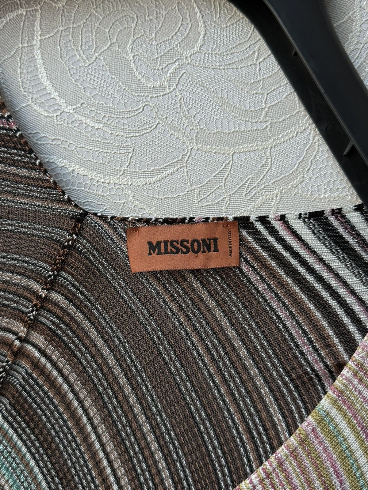 Missoni Missoni Striped Metallic Poncho Cape Multicolored Viscose Size ONE SIZE - 4 Thumbnail